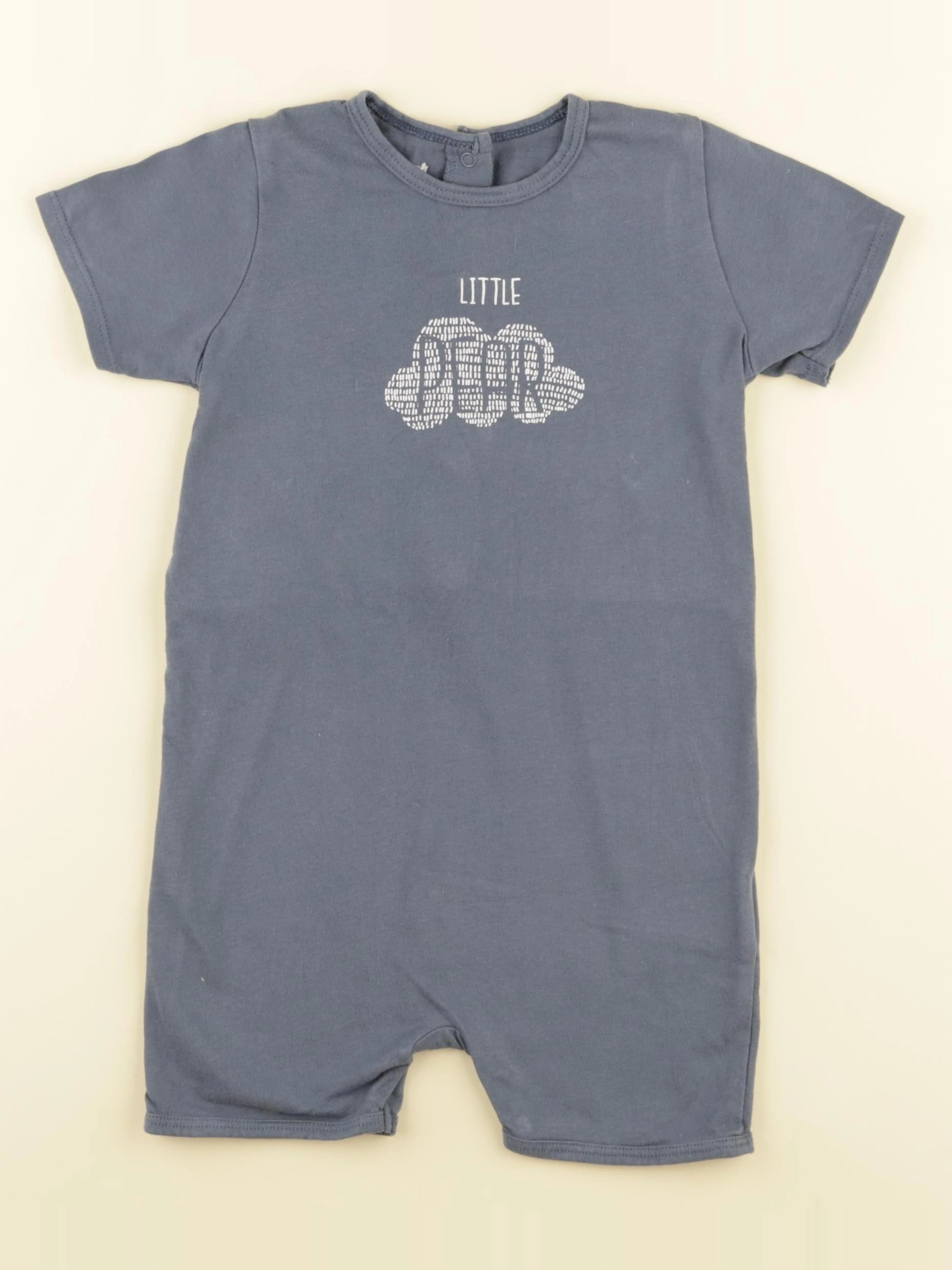 Vertbaudet - pyjama coton bleu - 36 mois