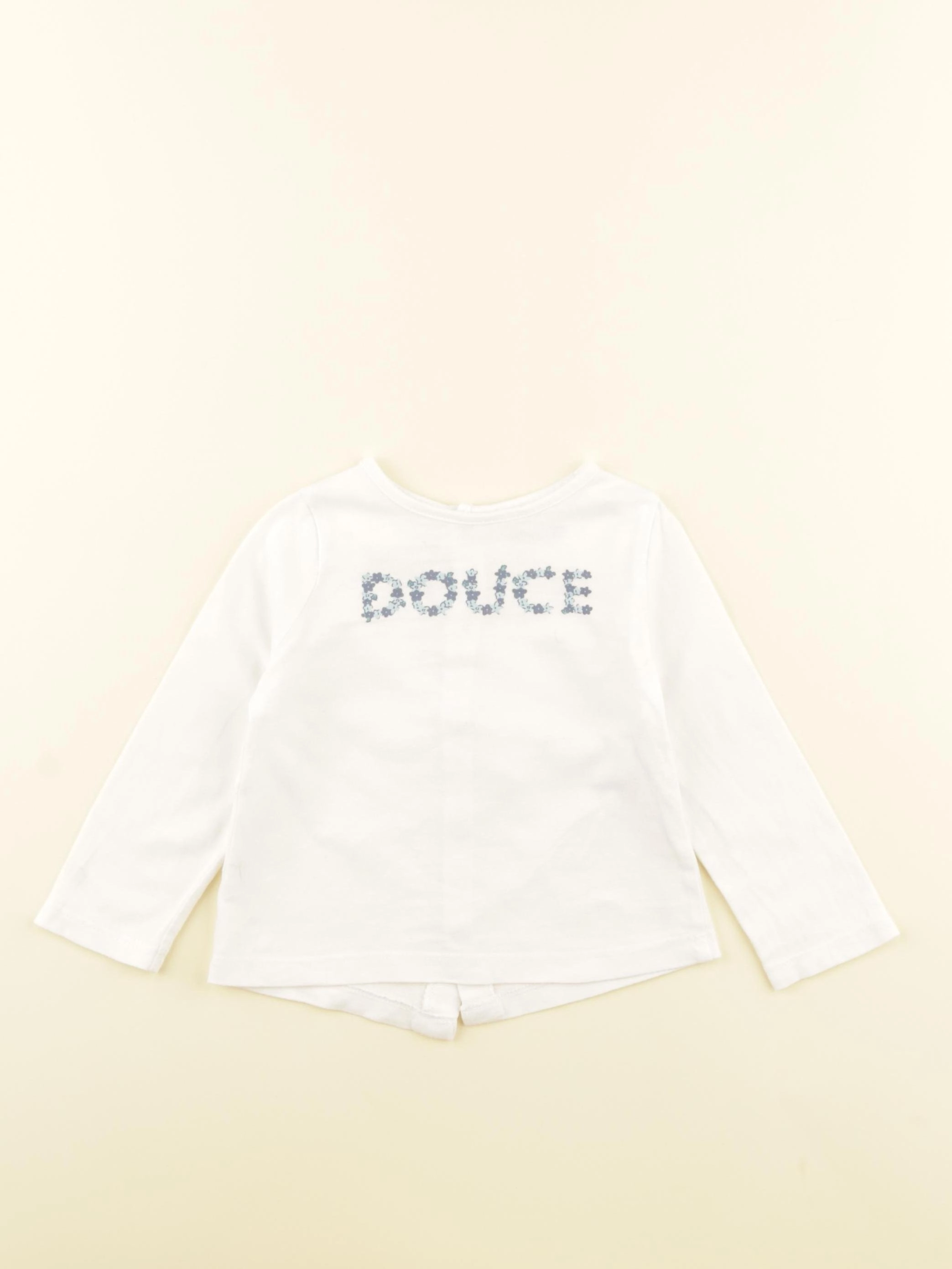 Vertbaudet - tee-shirt blanc - 9 mois