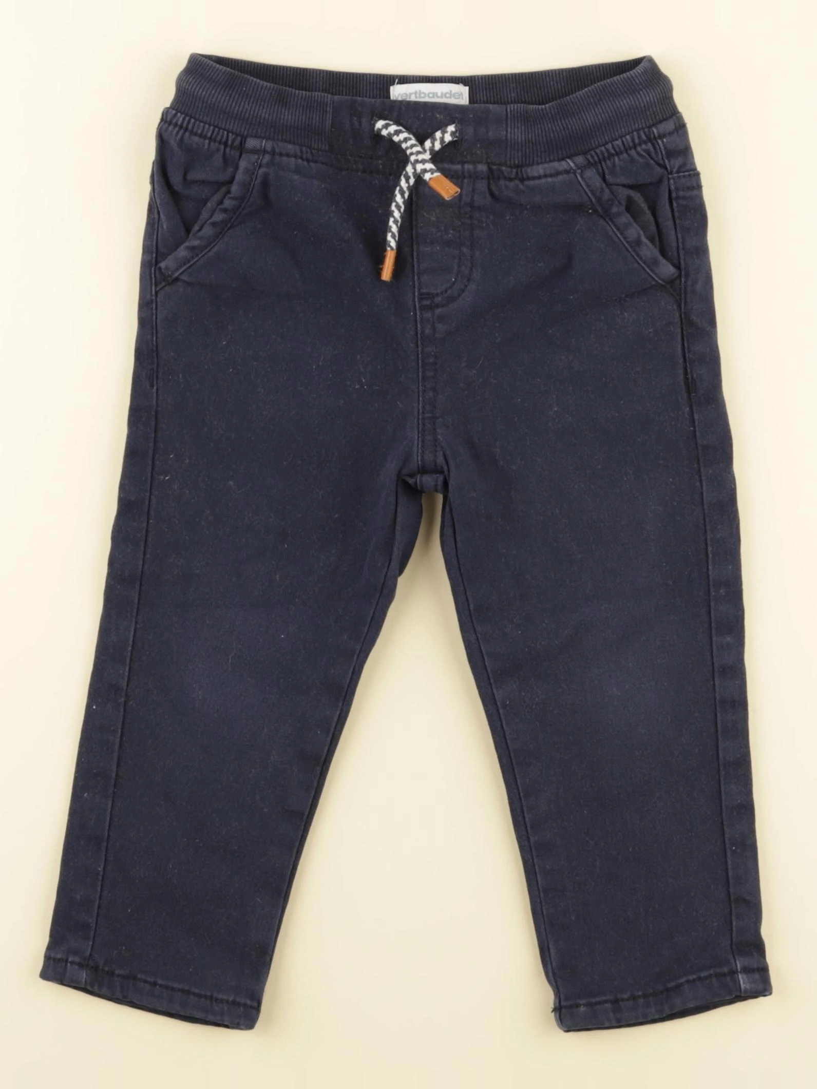 Vertbaudet - pantalon bleu - 2 ans