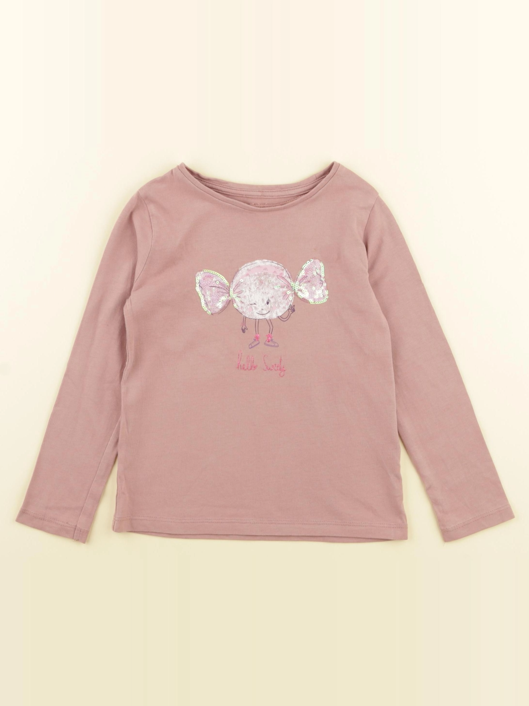 Vertbaudet - tee-shirt violet - 4 ans