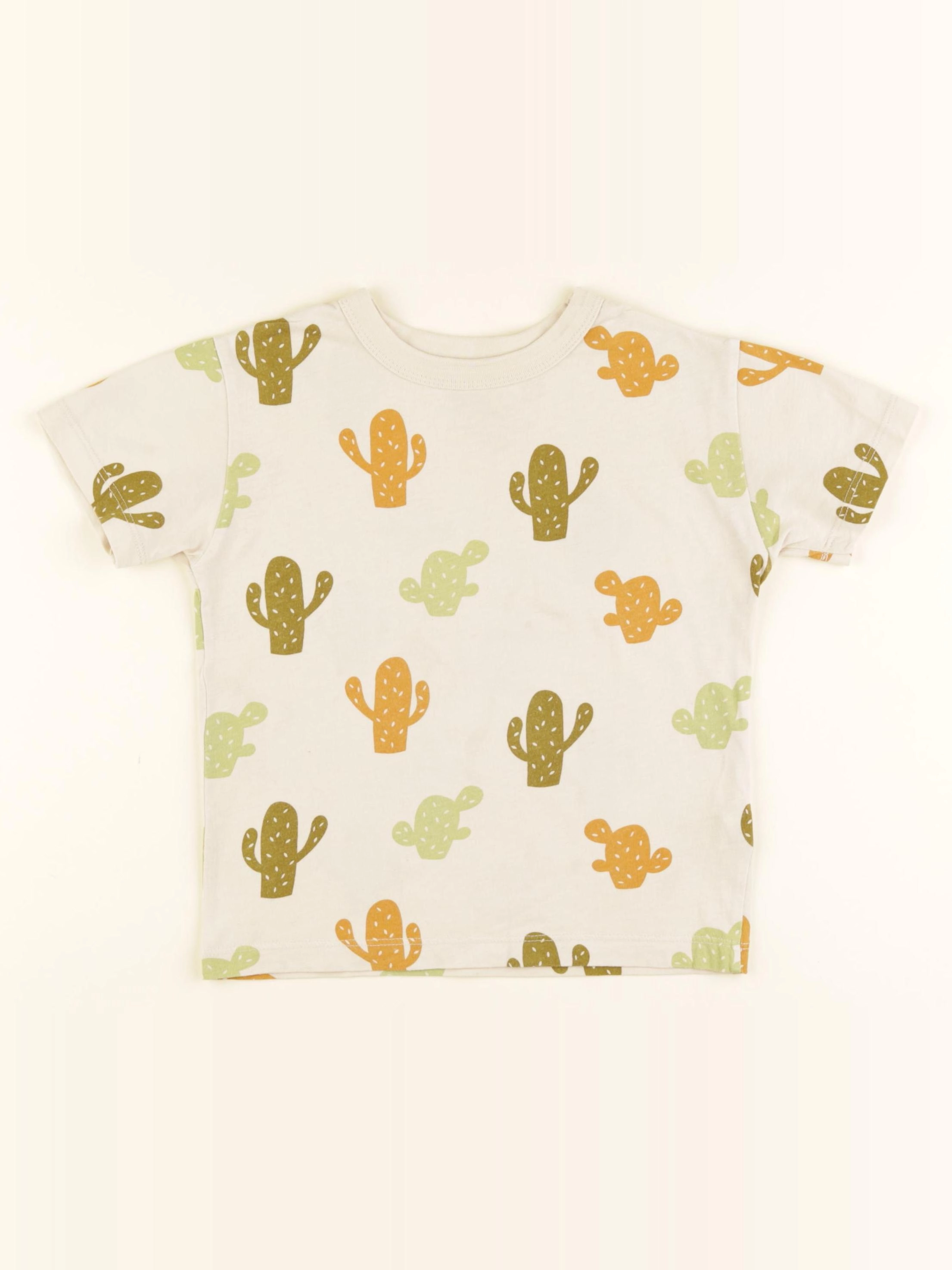 Monoprix - tee-shirt beige - 4 ans