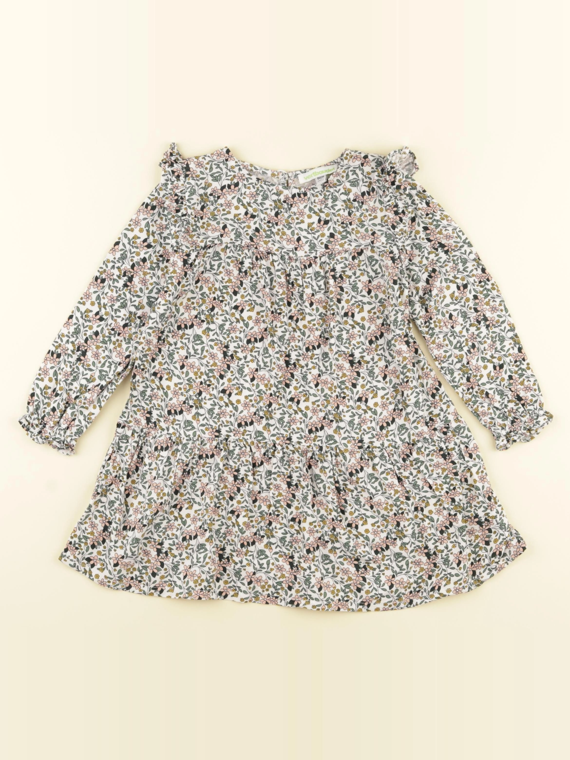Vertbaudet - robe multicolore - 2 ans
