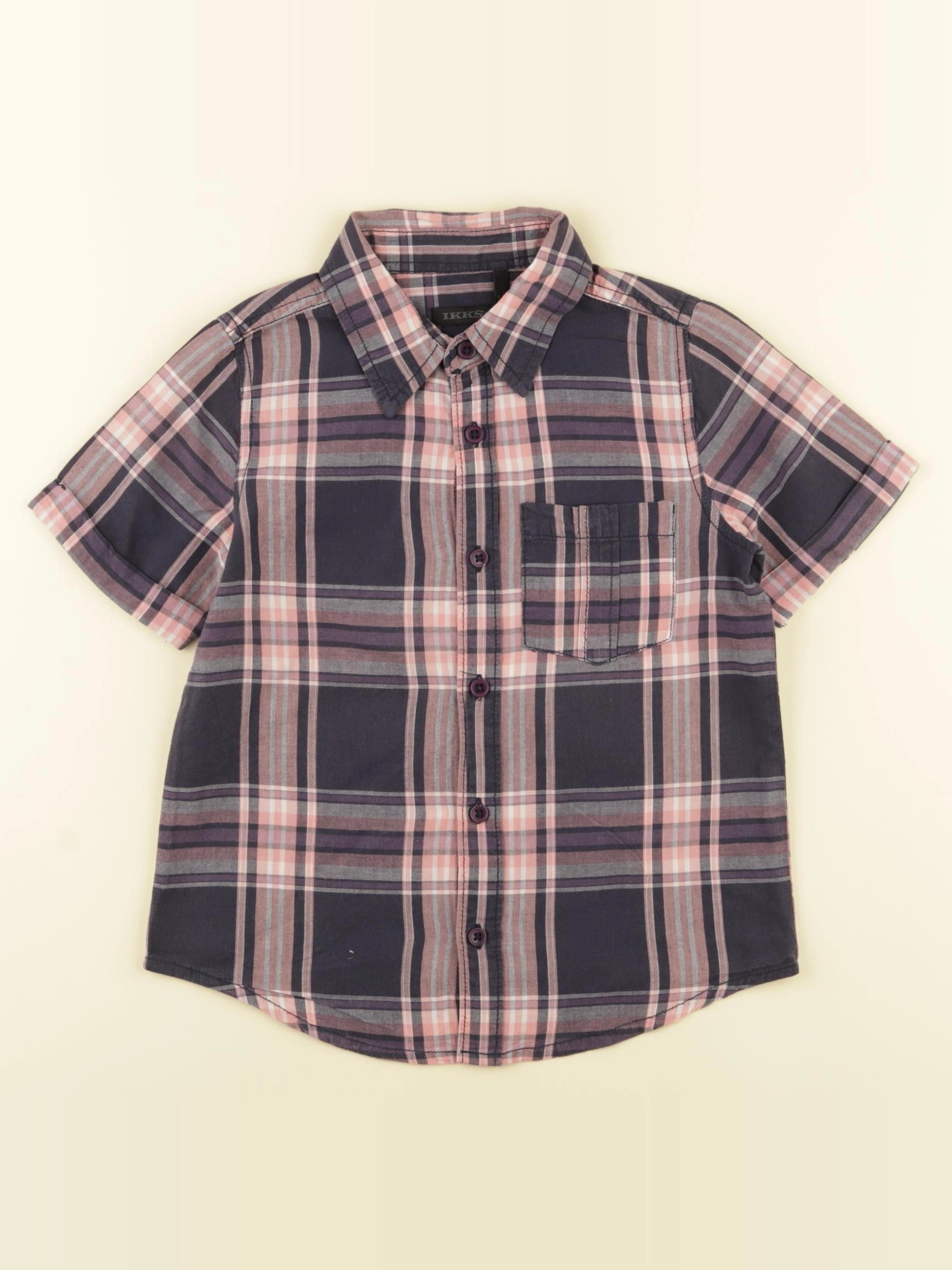 IKKS - chemise imprimé au dos bleu, rose - 5 ans