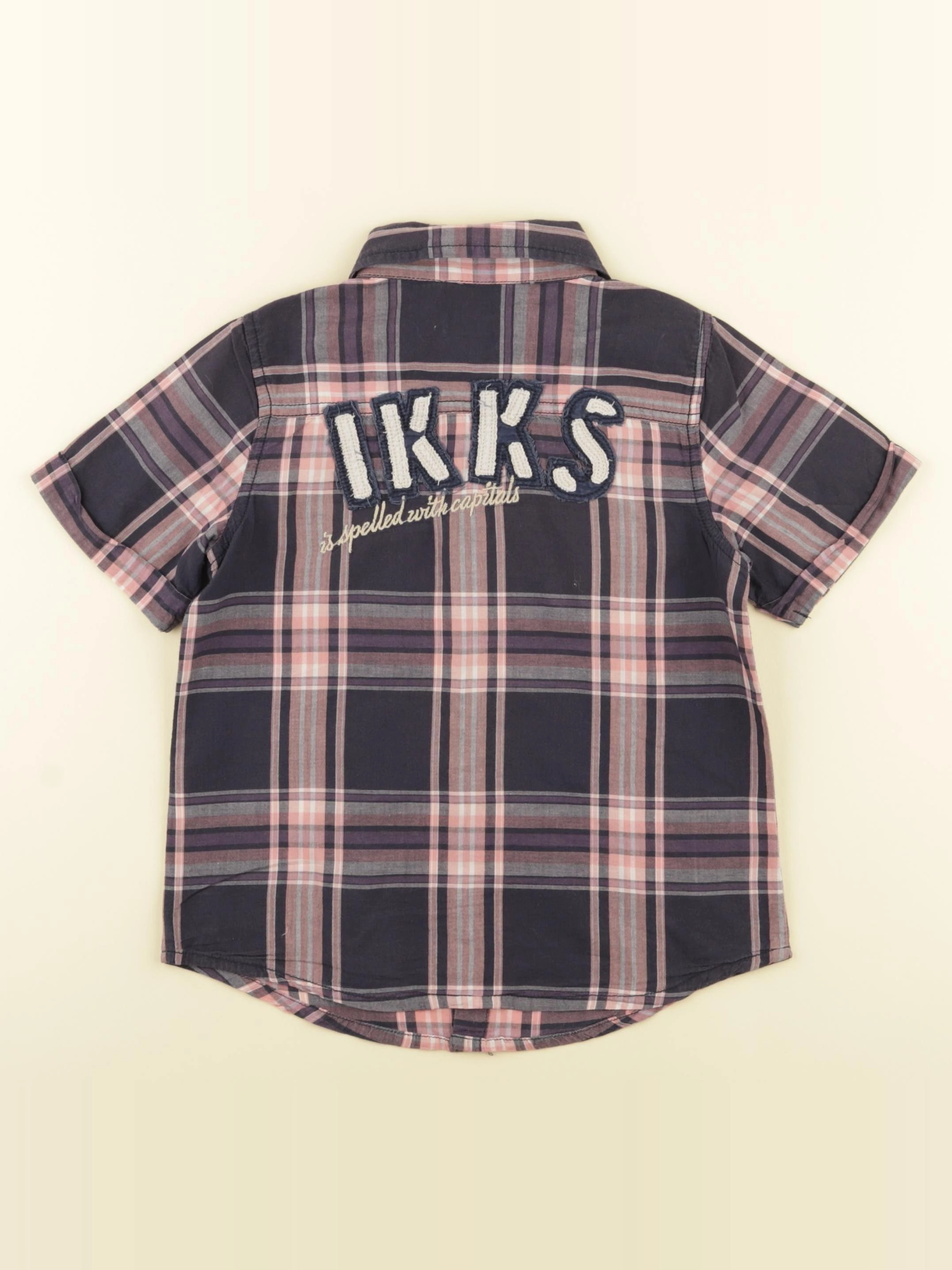 IKKS - chemise imprimé au dos bleu, rose - 5 ans