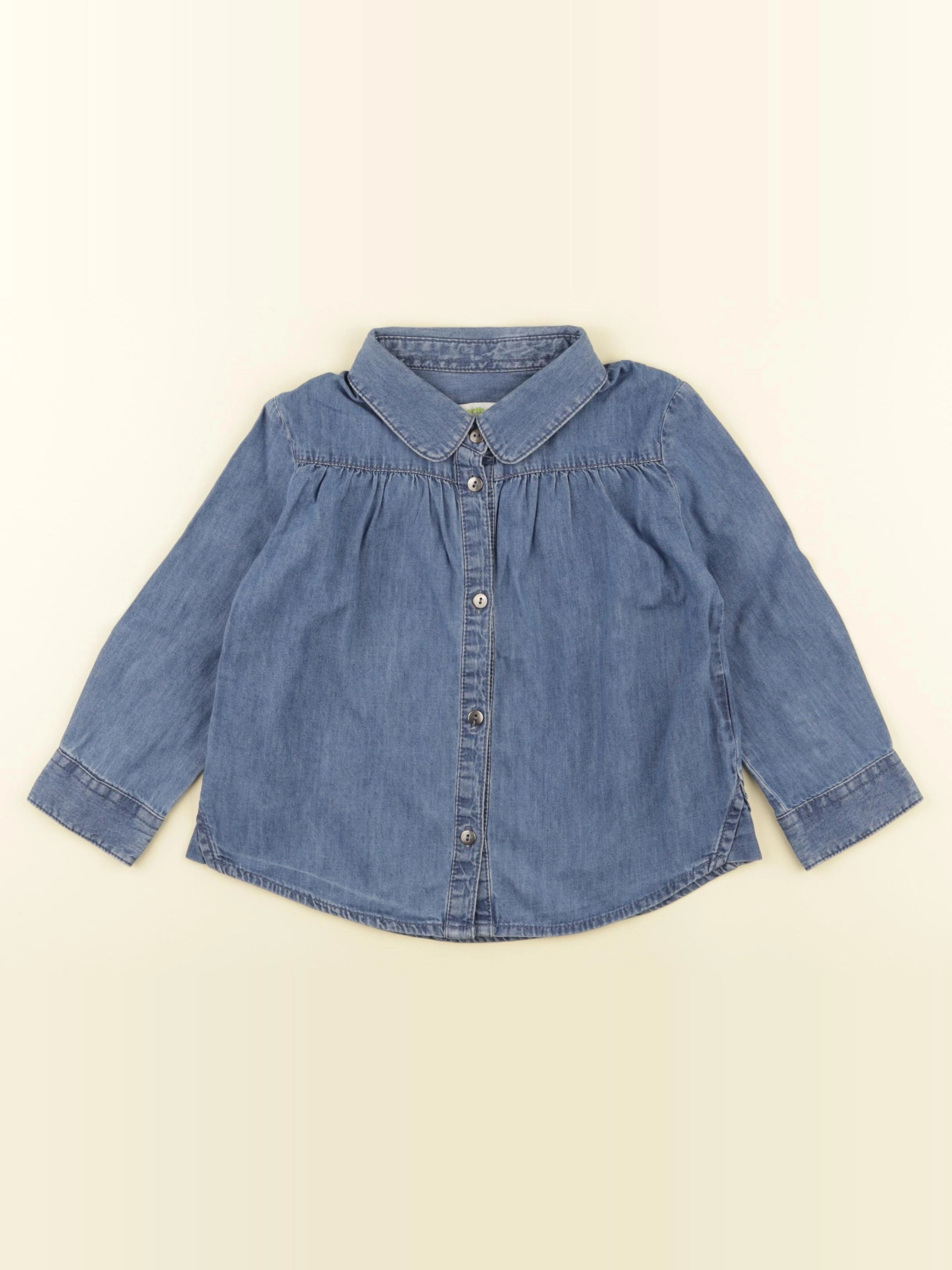 Vertbaudet - chemise bleu - 3 ans