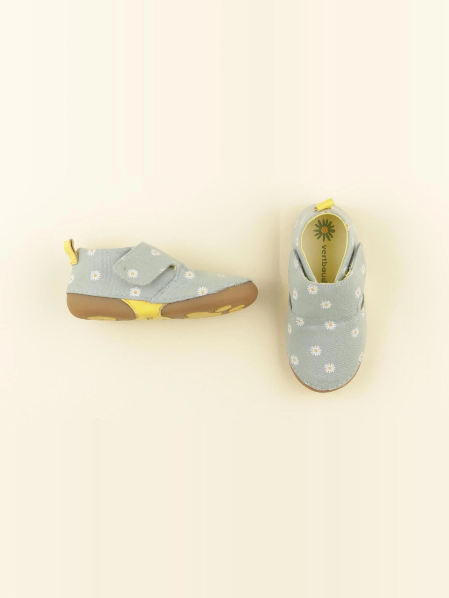 Vertbaudet - chaussons bleu - pointure 23