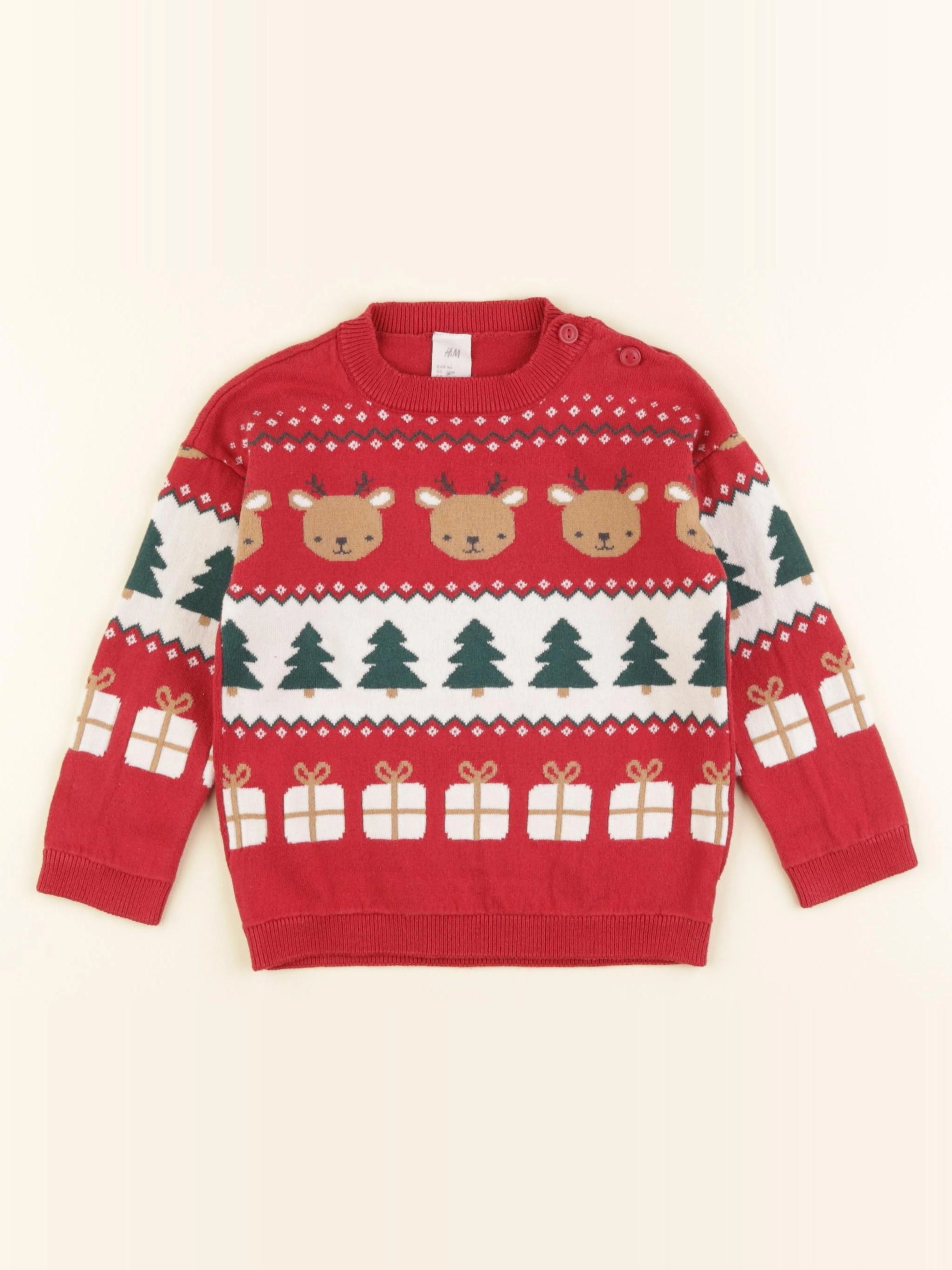 H&M - pull multicolore - 18 mois