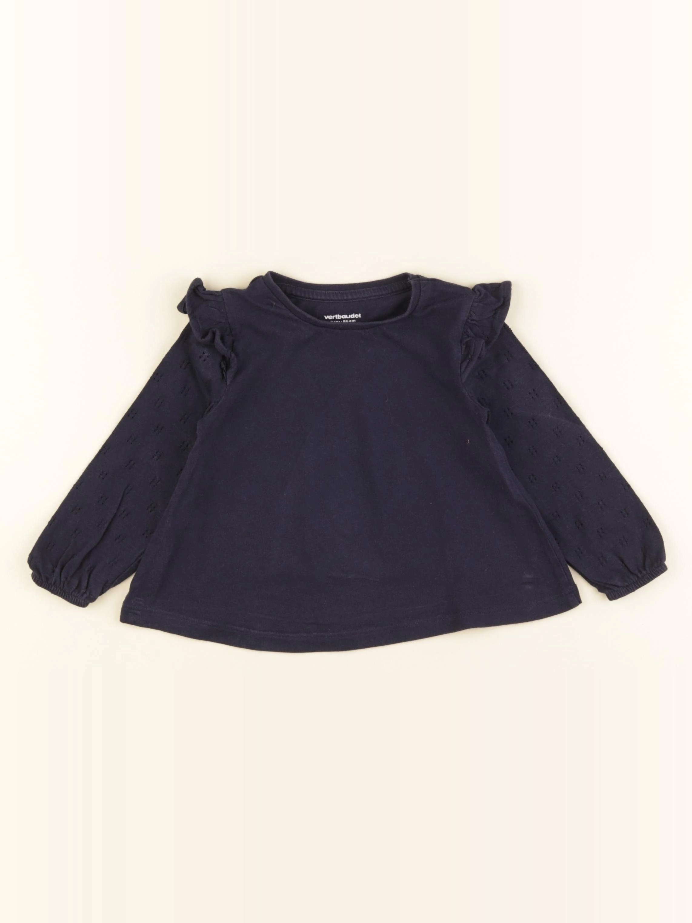 Vertbaudet - tee-shirt bleu - 2 ans