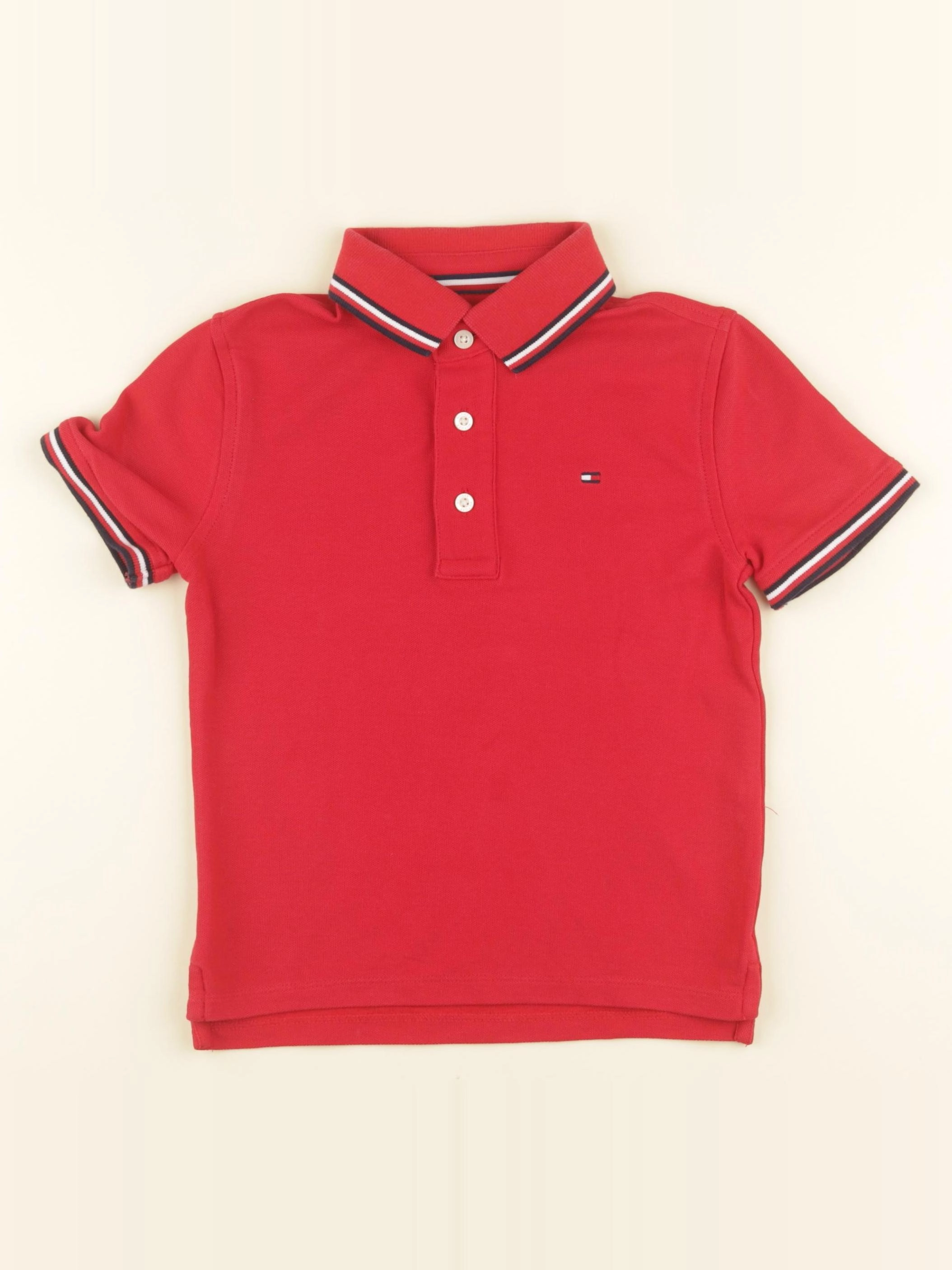 Tommy Hilfiger - polo rouge - 4/5 ans