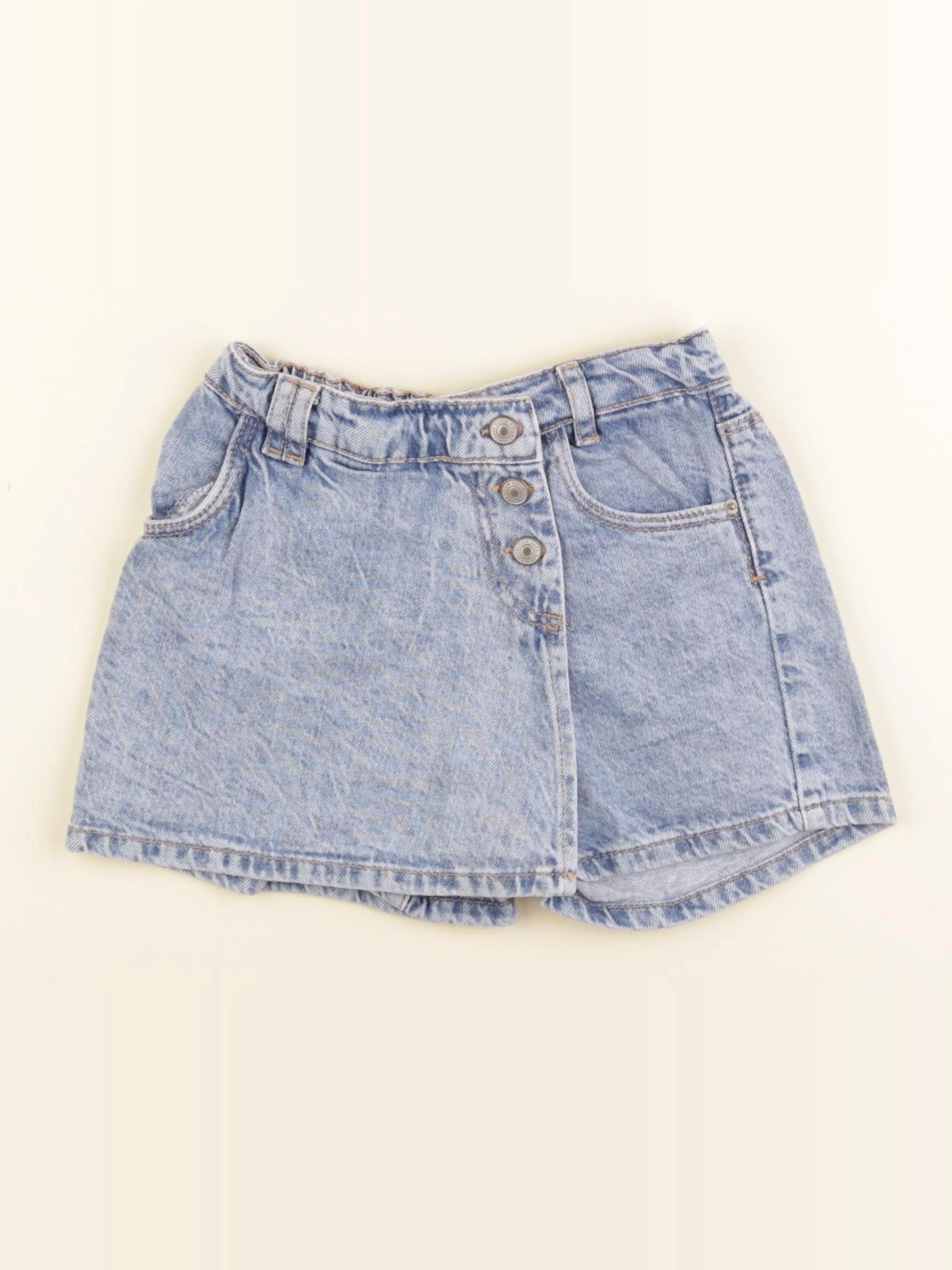 Zara - jupe short bleu - 5/6 ans