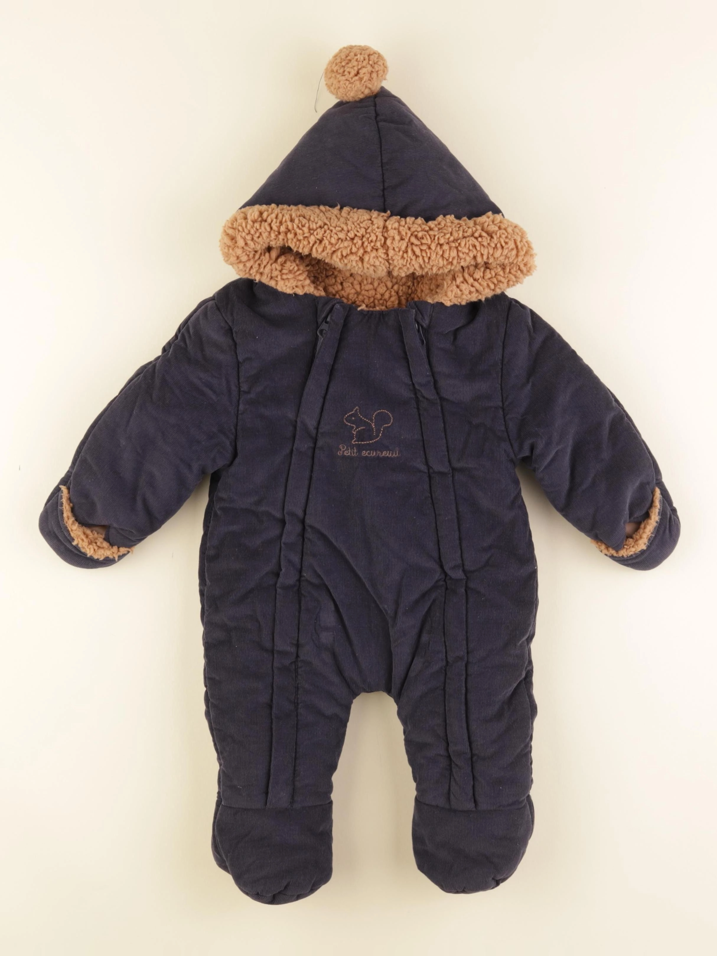 Vertbaudet - combi-pilote bleu - 3 mois