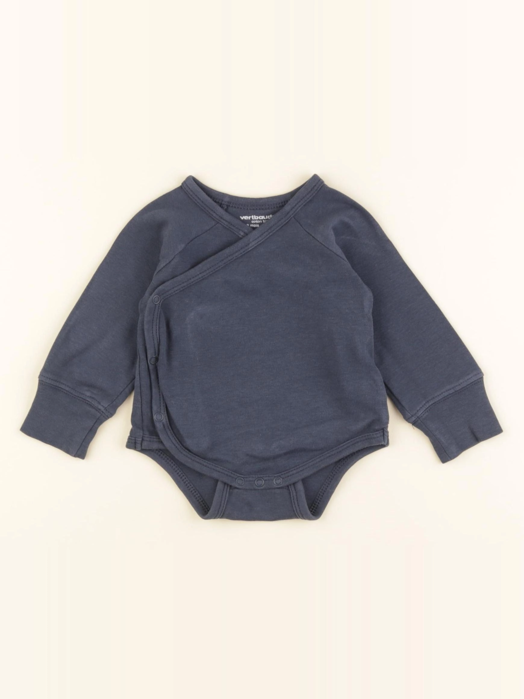 Vertbaudet - body bleu - 3 mois