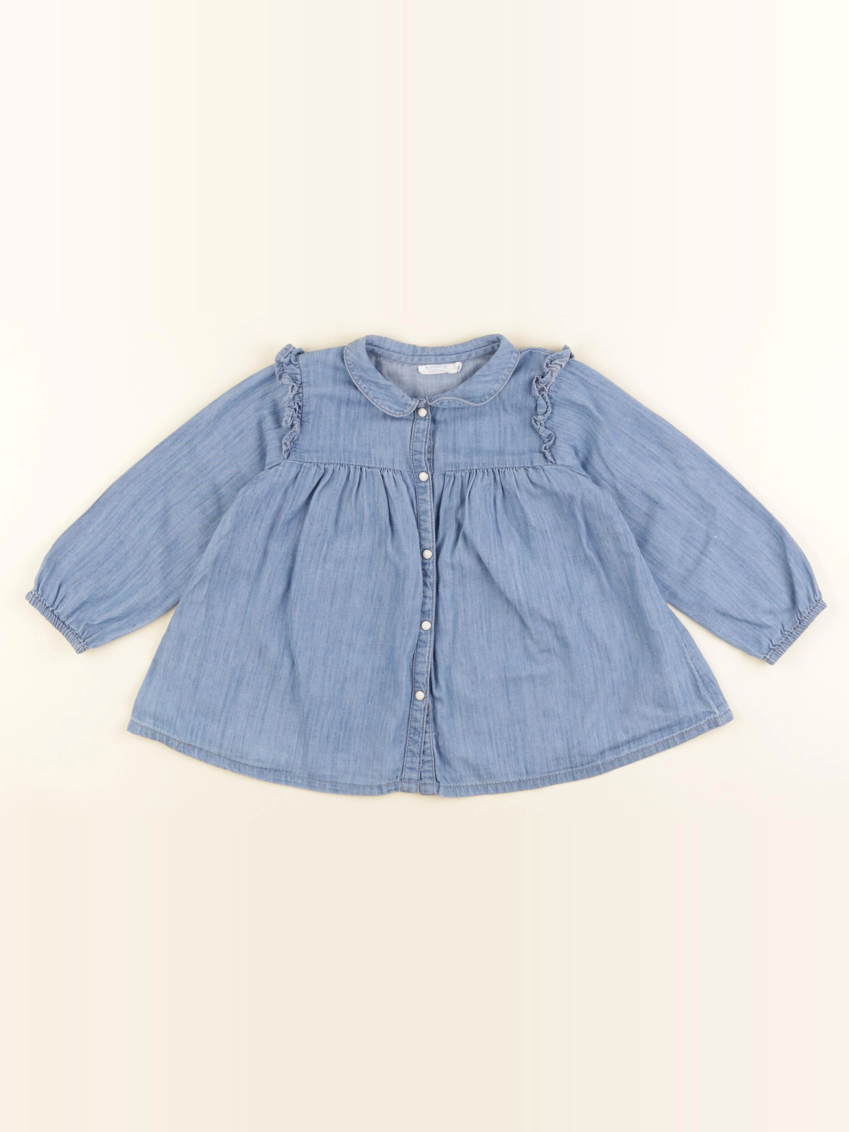 Boutchou - blouse bleu - 36 mois