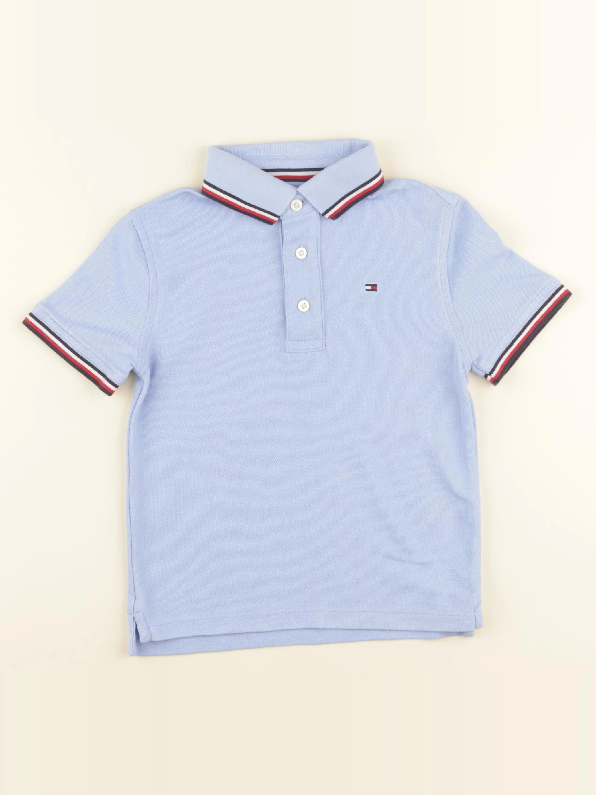 Tommy Hilfiger - polo bleu - 4/5 ans