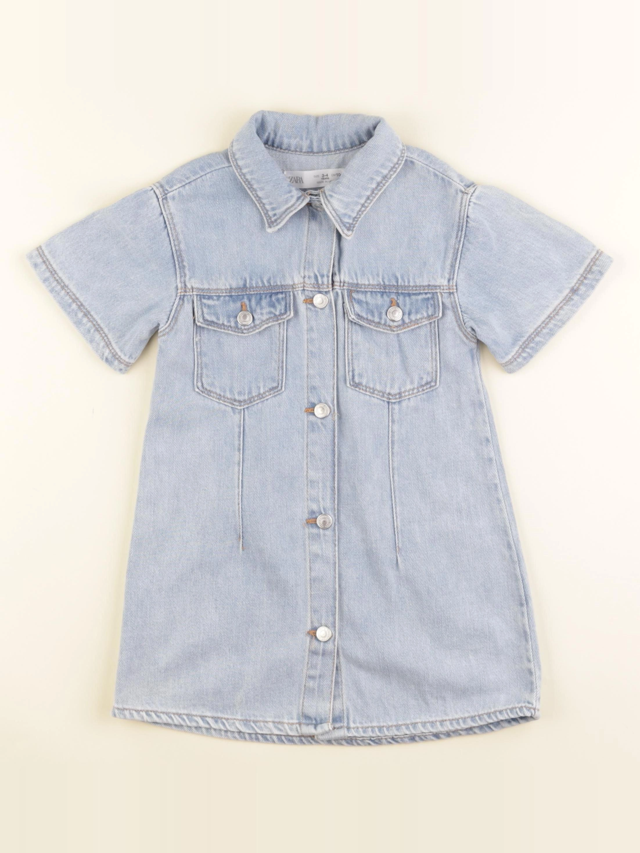 Zara - robe bleu - 3/4 ans