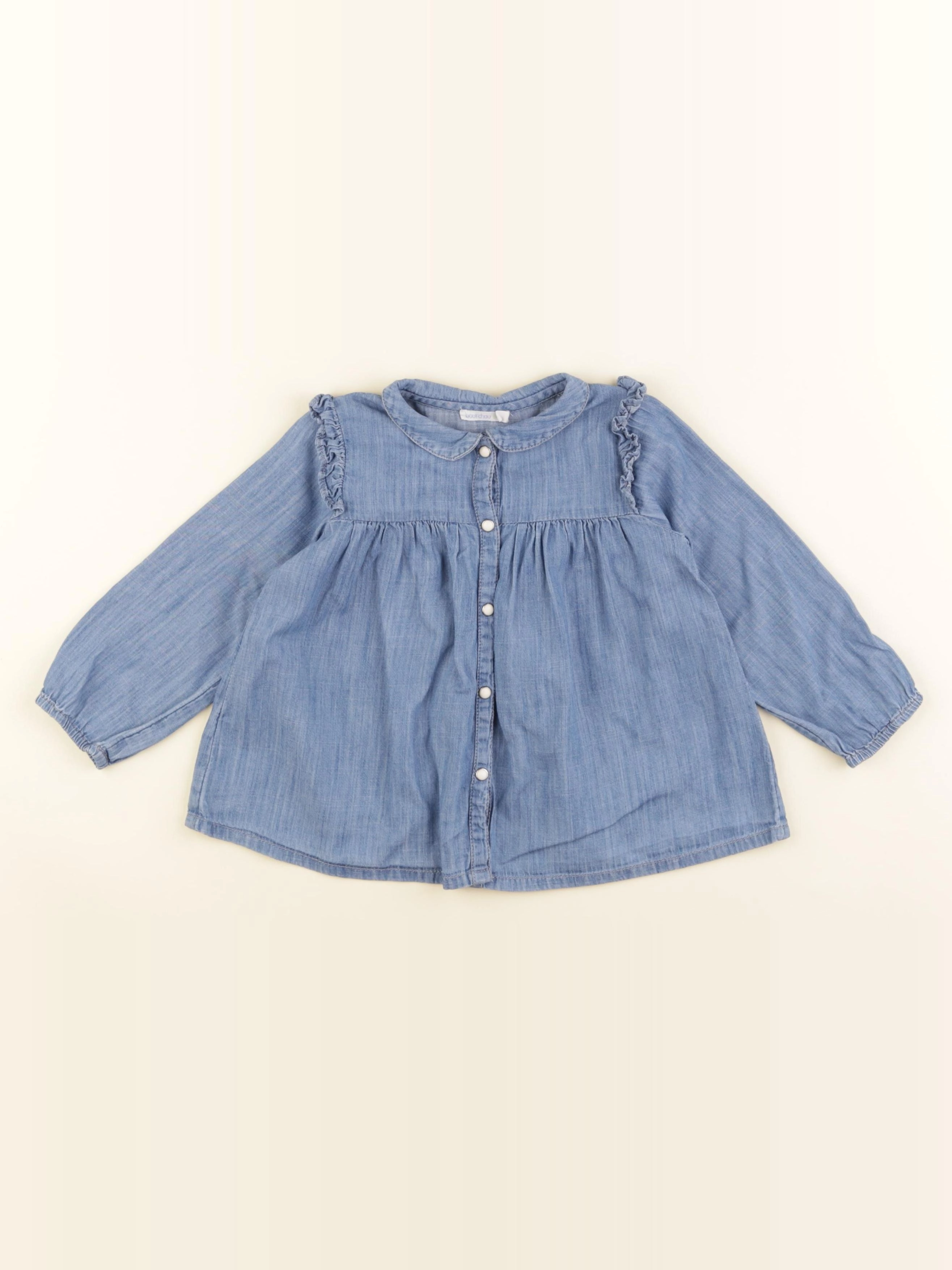 Boutchou - blouse bleu - 24 mois