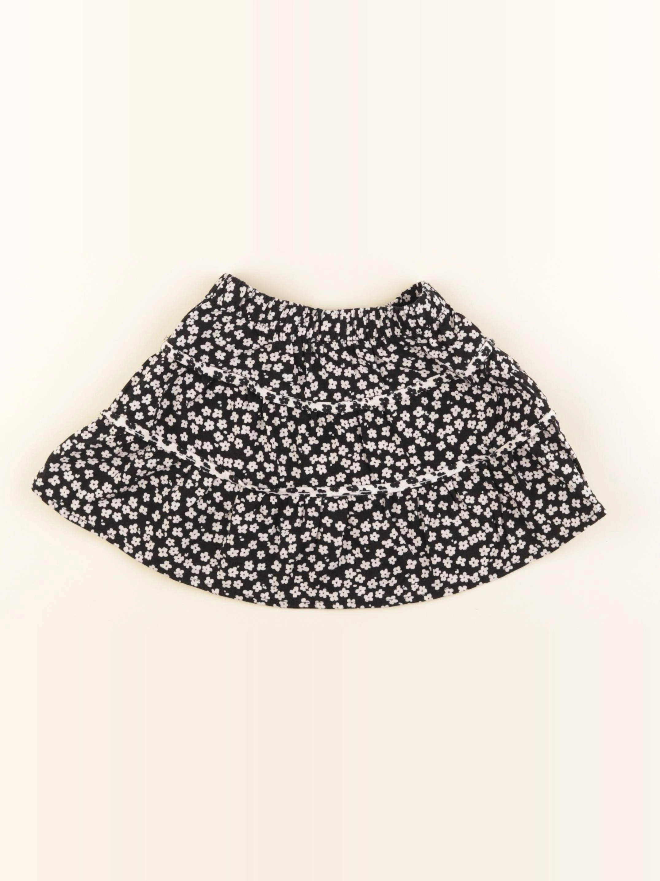 Zara - jupe noir, beige - 3/4 ans