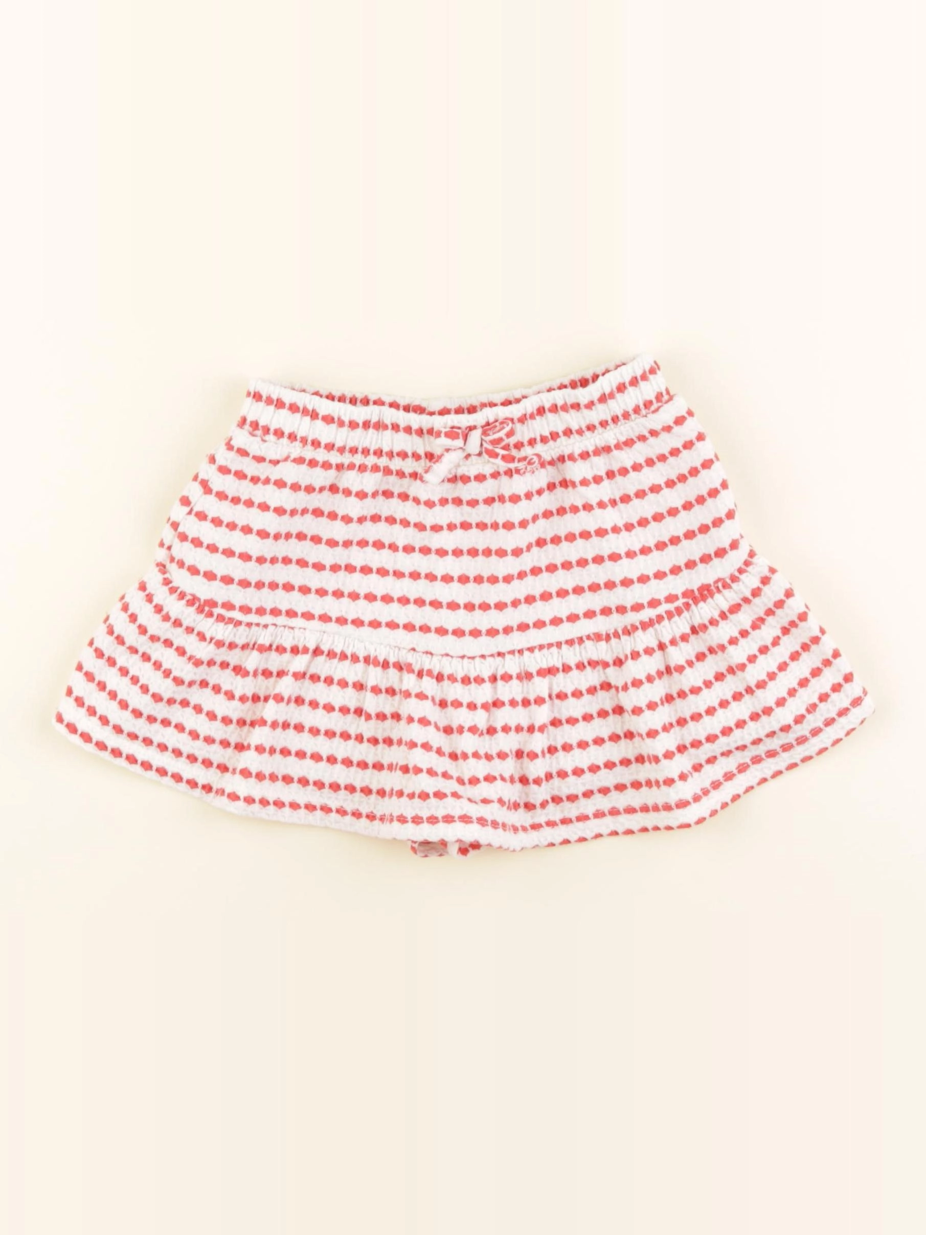 Zara - jupe blanc, rouge - 2/3 ans