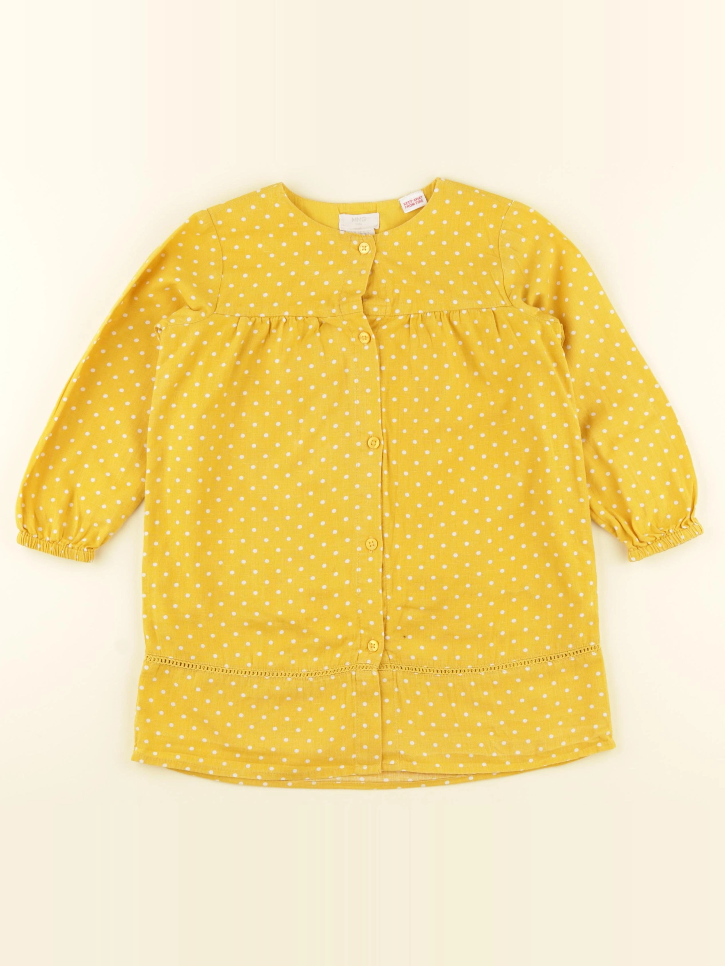 Mango - robe jaune - 3/4 ans