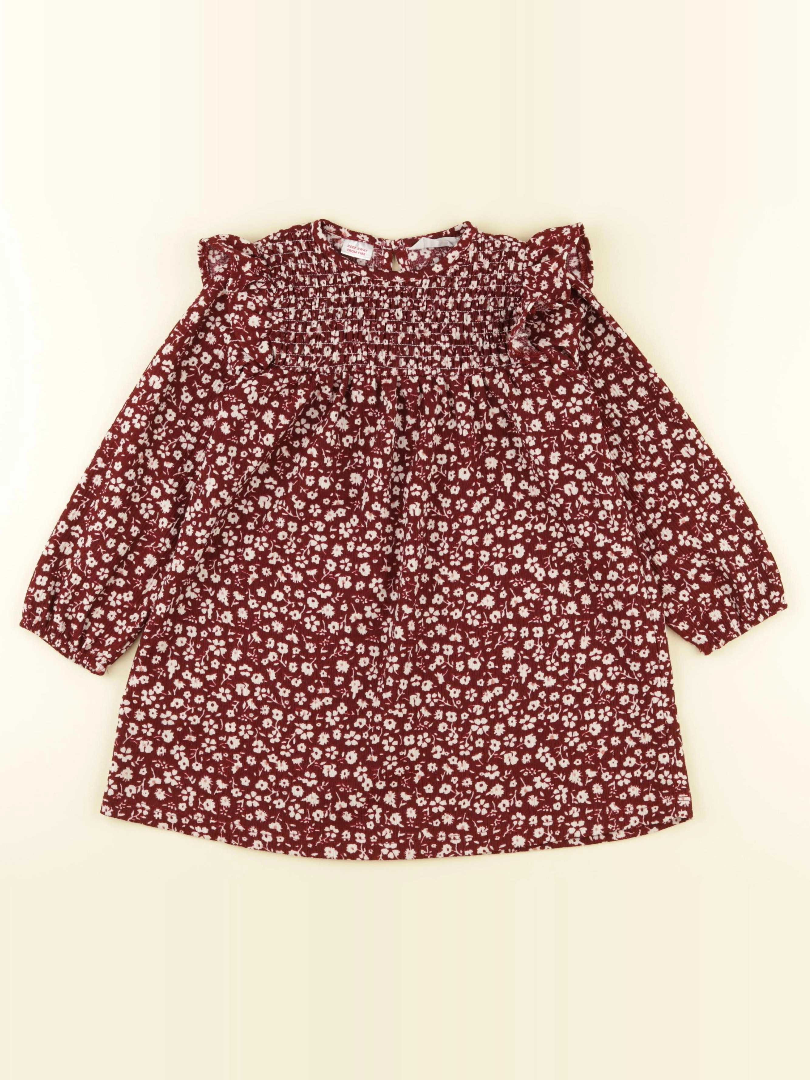 Mango - robe rouge - 3/4 ans