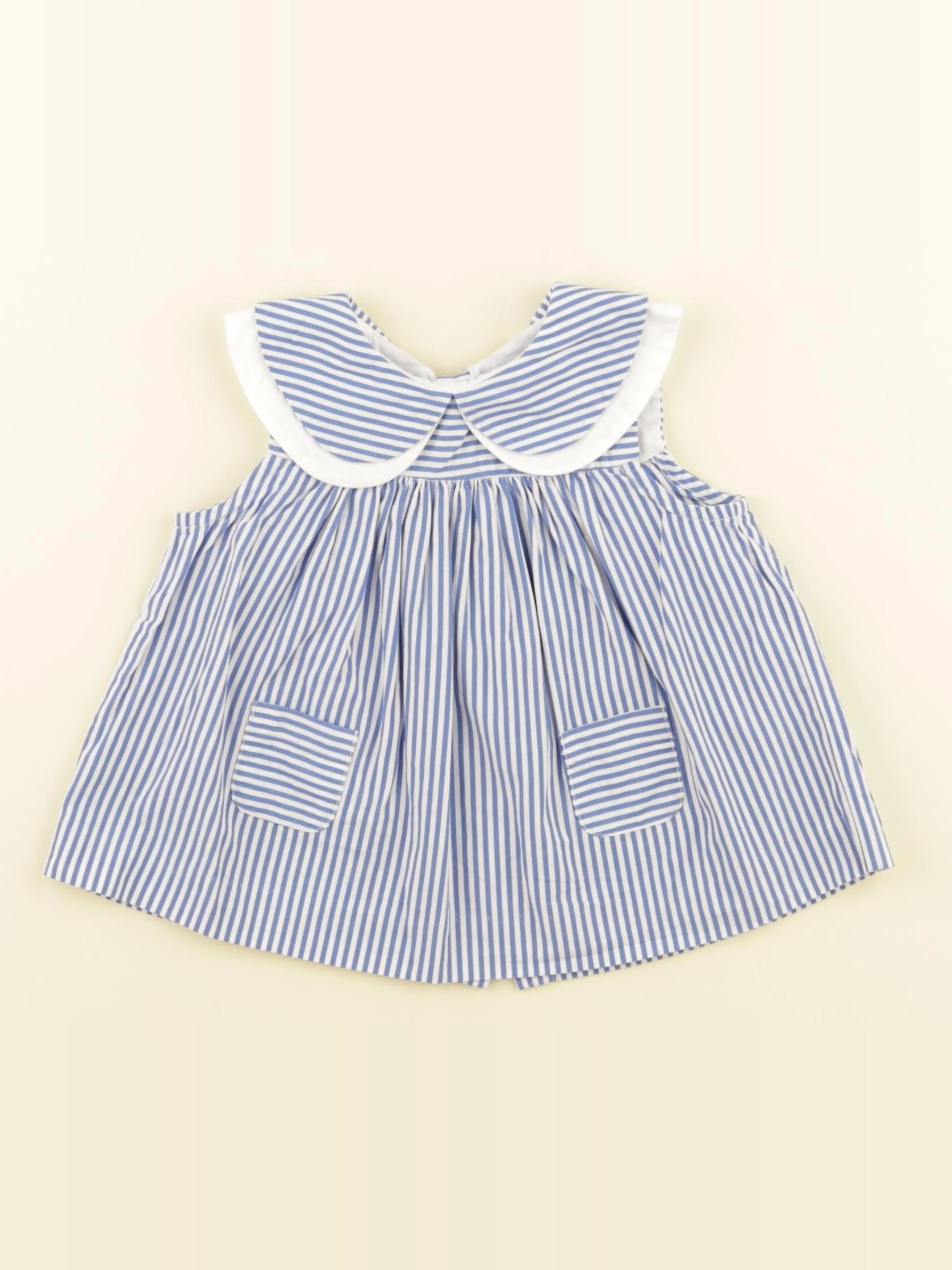 Jacadi - blouse bleu - 12 mois