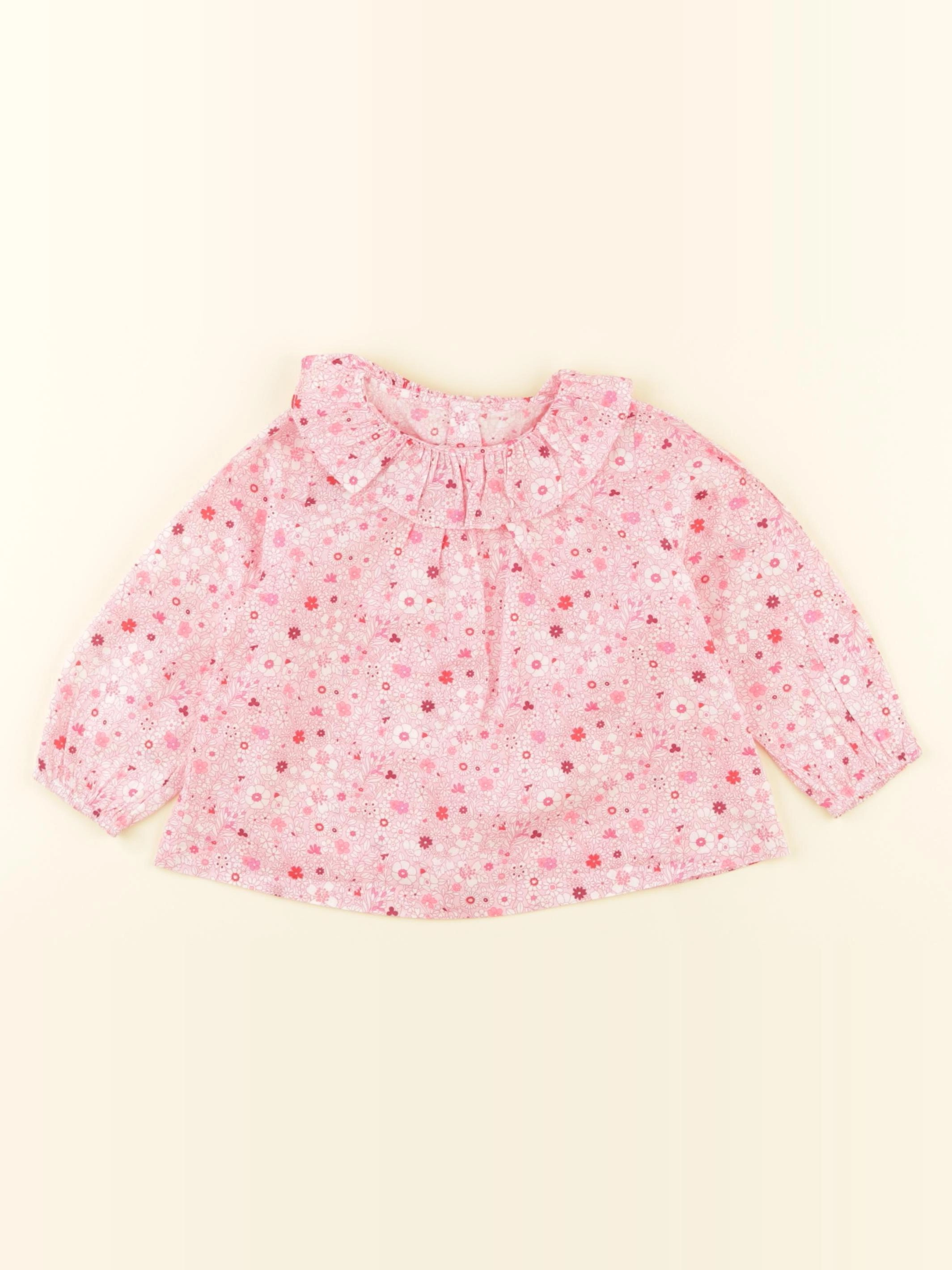 Jacadi - blouse liberty rose - 12 mois