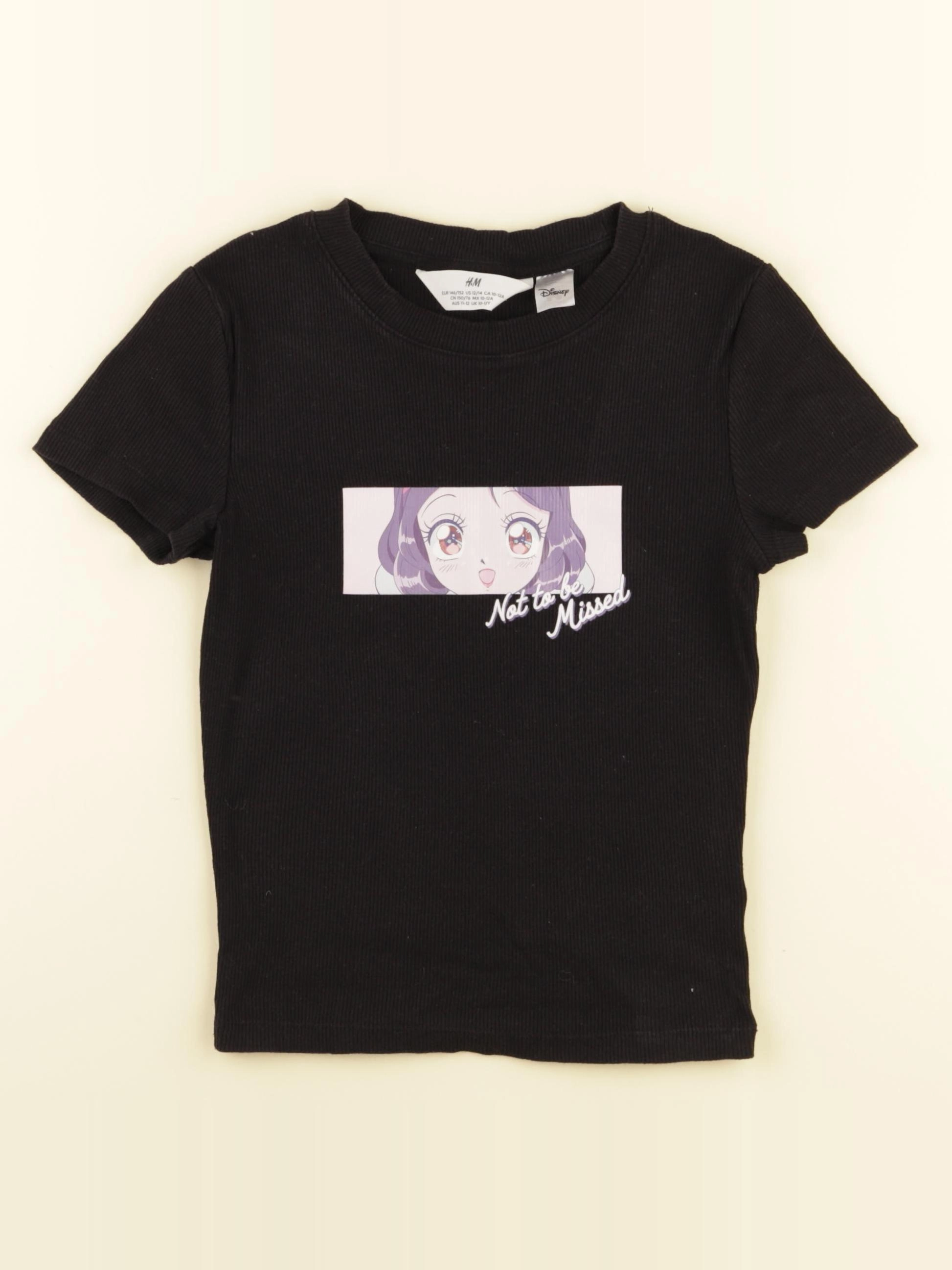 H&M - tee-shirt noir - 10/12 ans