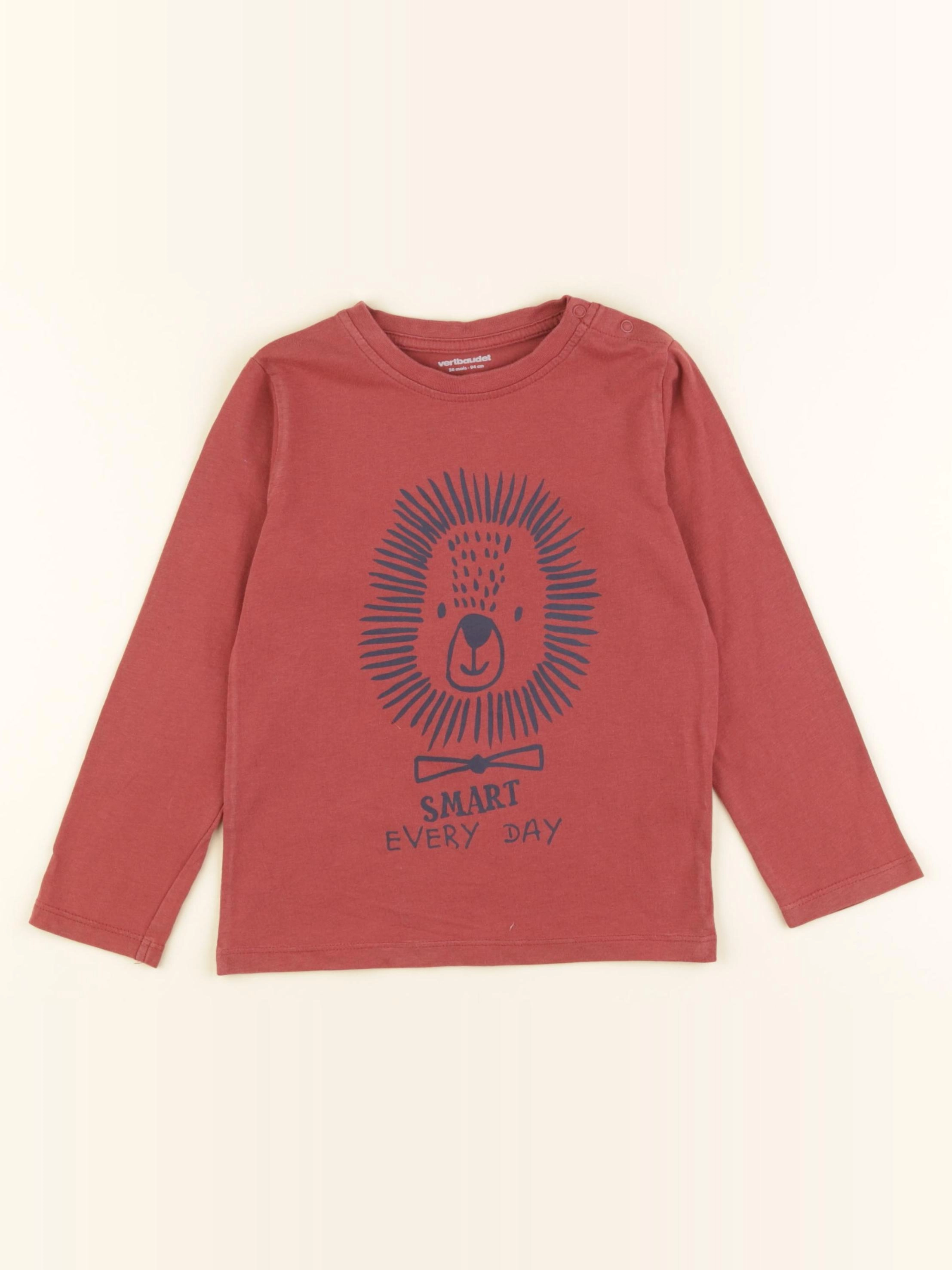 Vertbaudet - tee-shirt orange - 36 mois