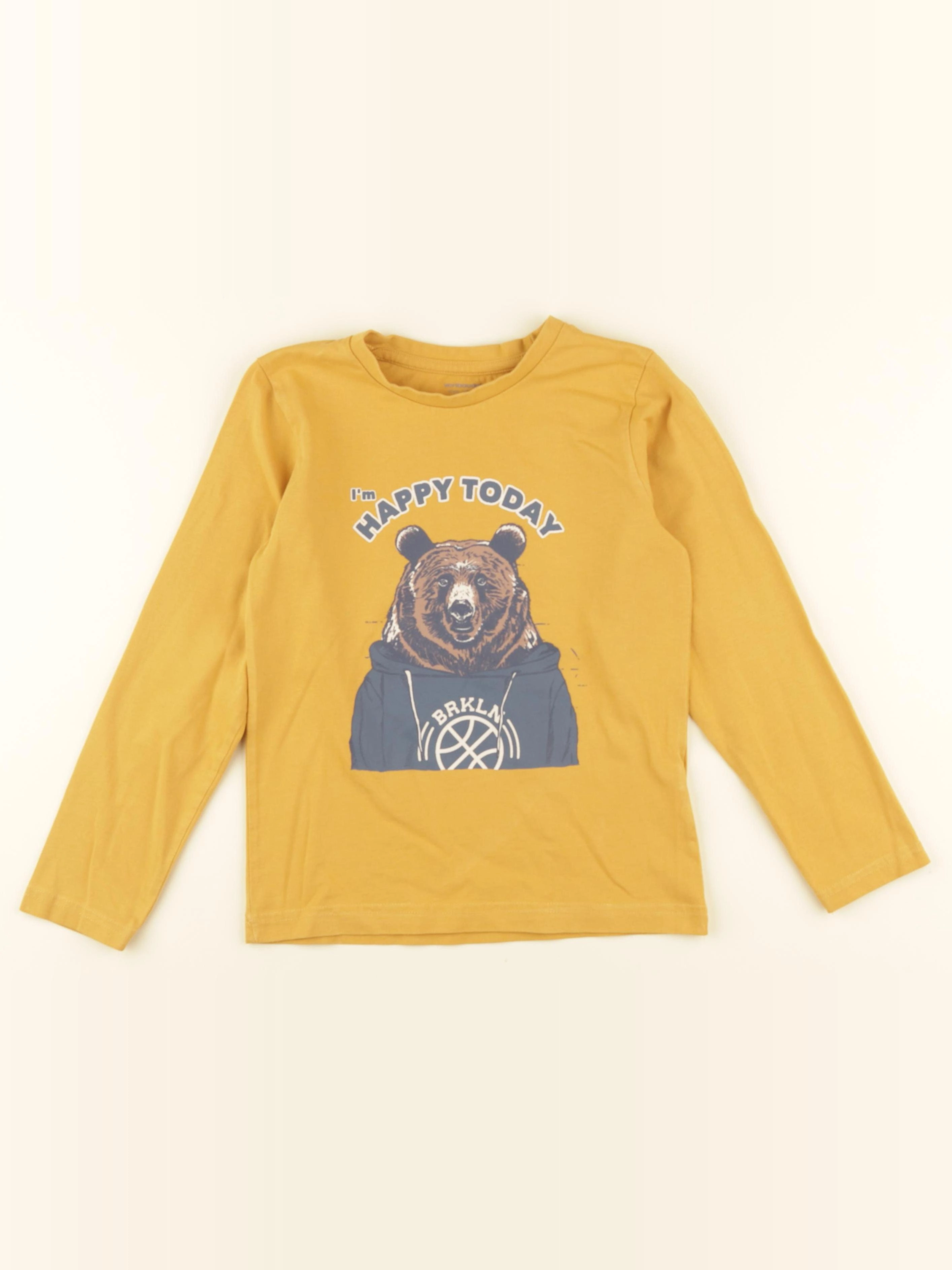 Vertbaudet - tee-shirt jaune - 8 ans