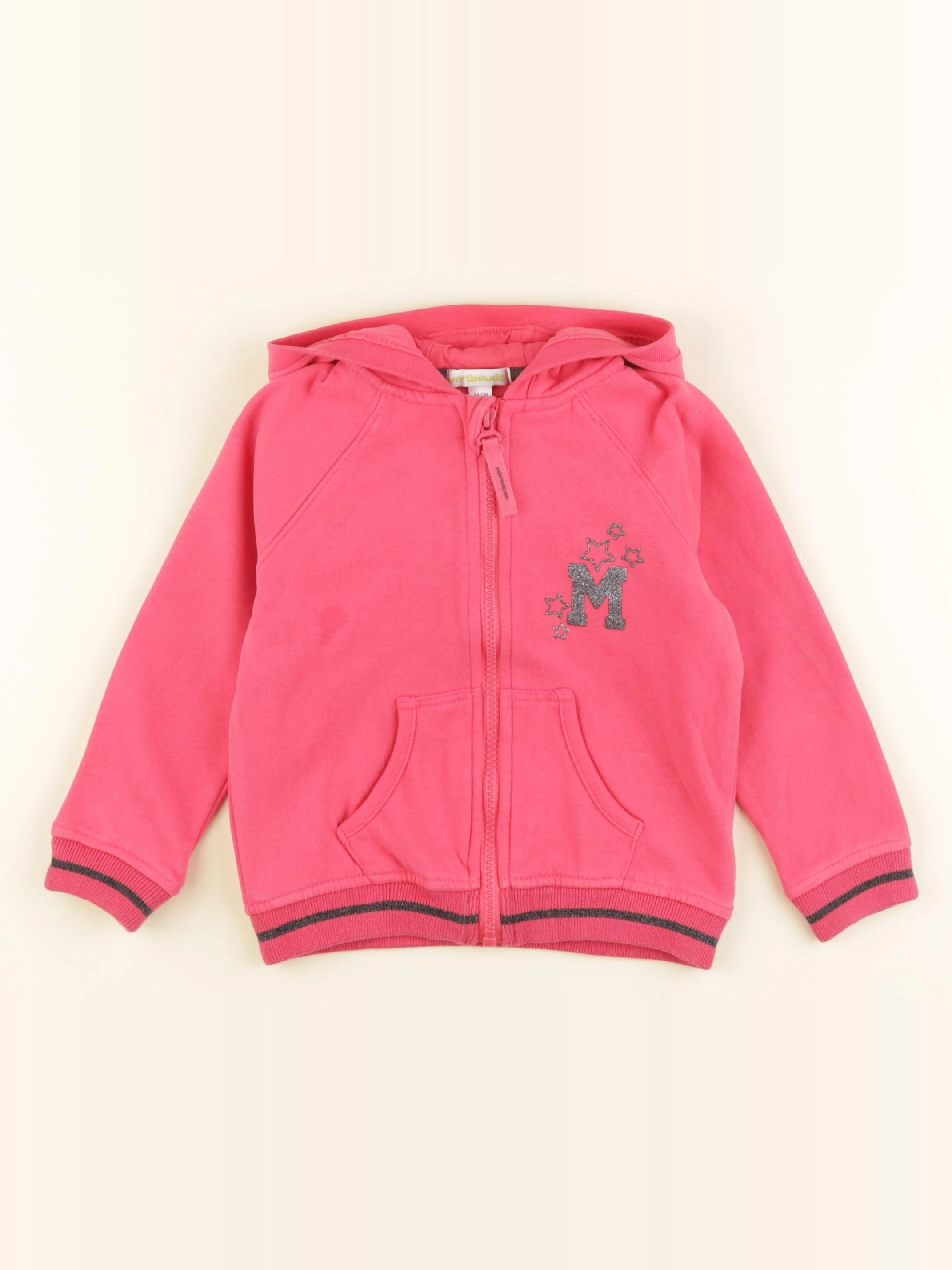 Vertbaudet - sweat rose - 3 ans