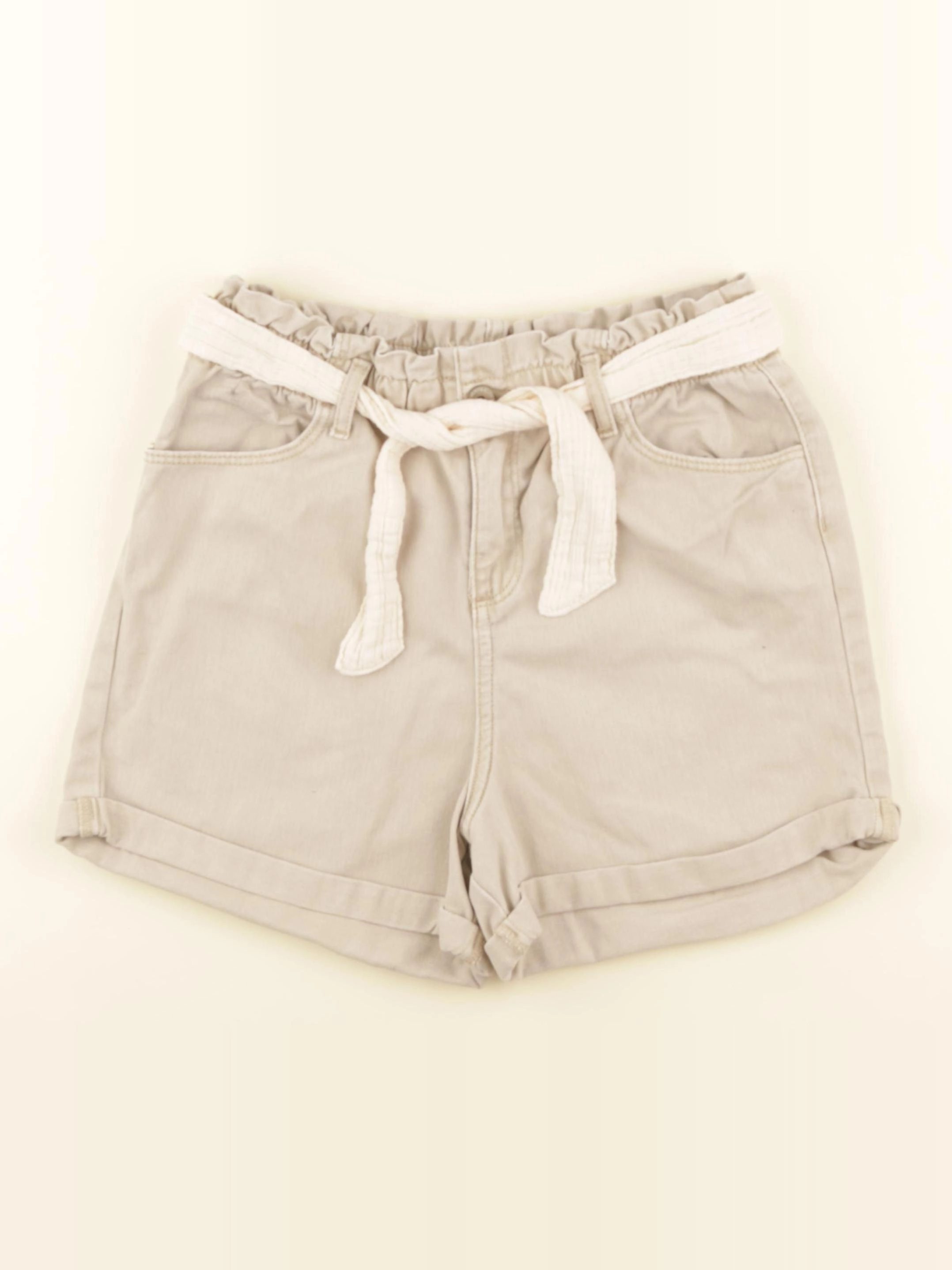 Vertbaudet - short beige - 12 ans