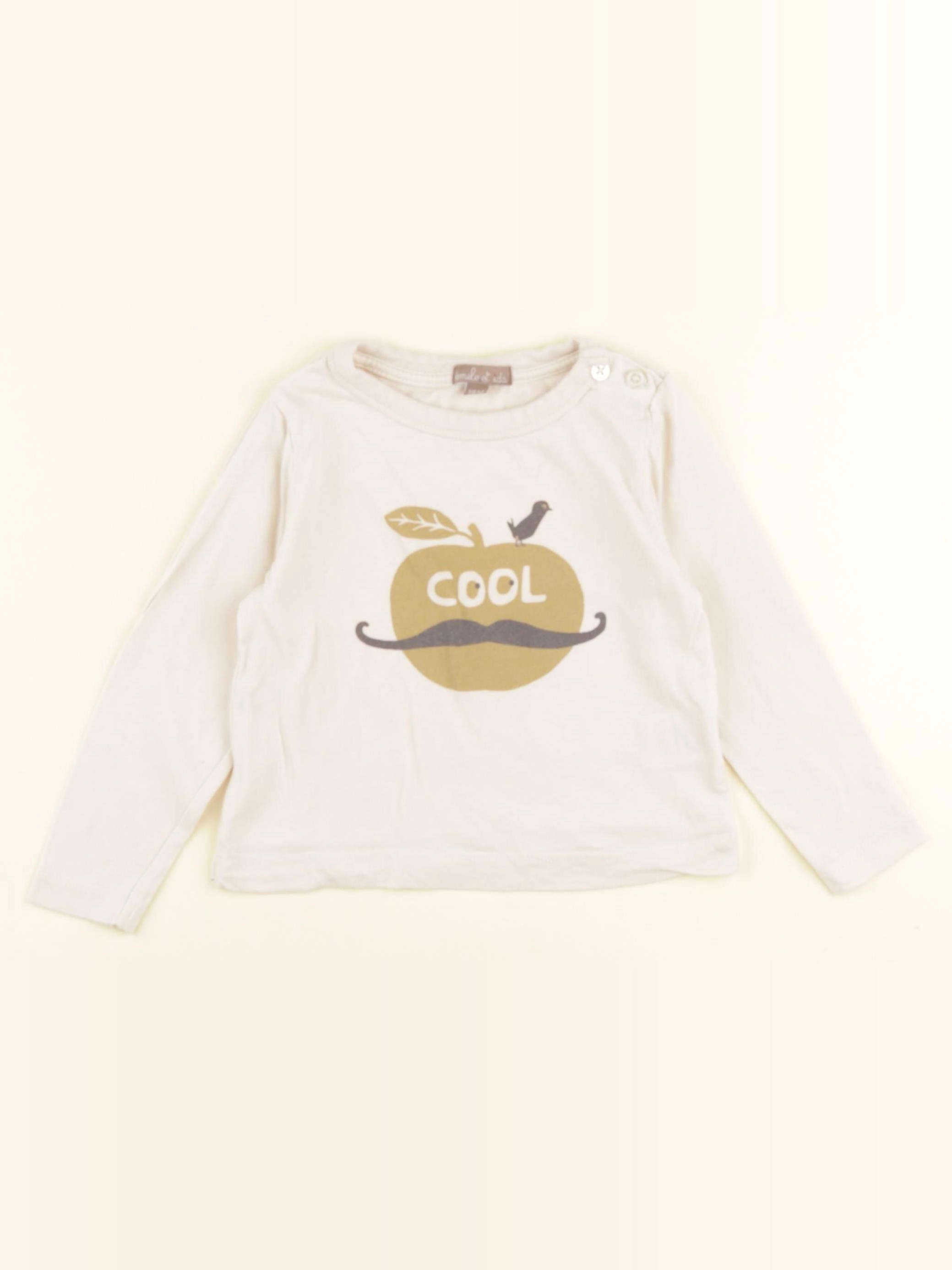 Emile et Ida - tee-shirt beige - 18 mois