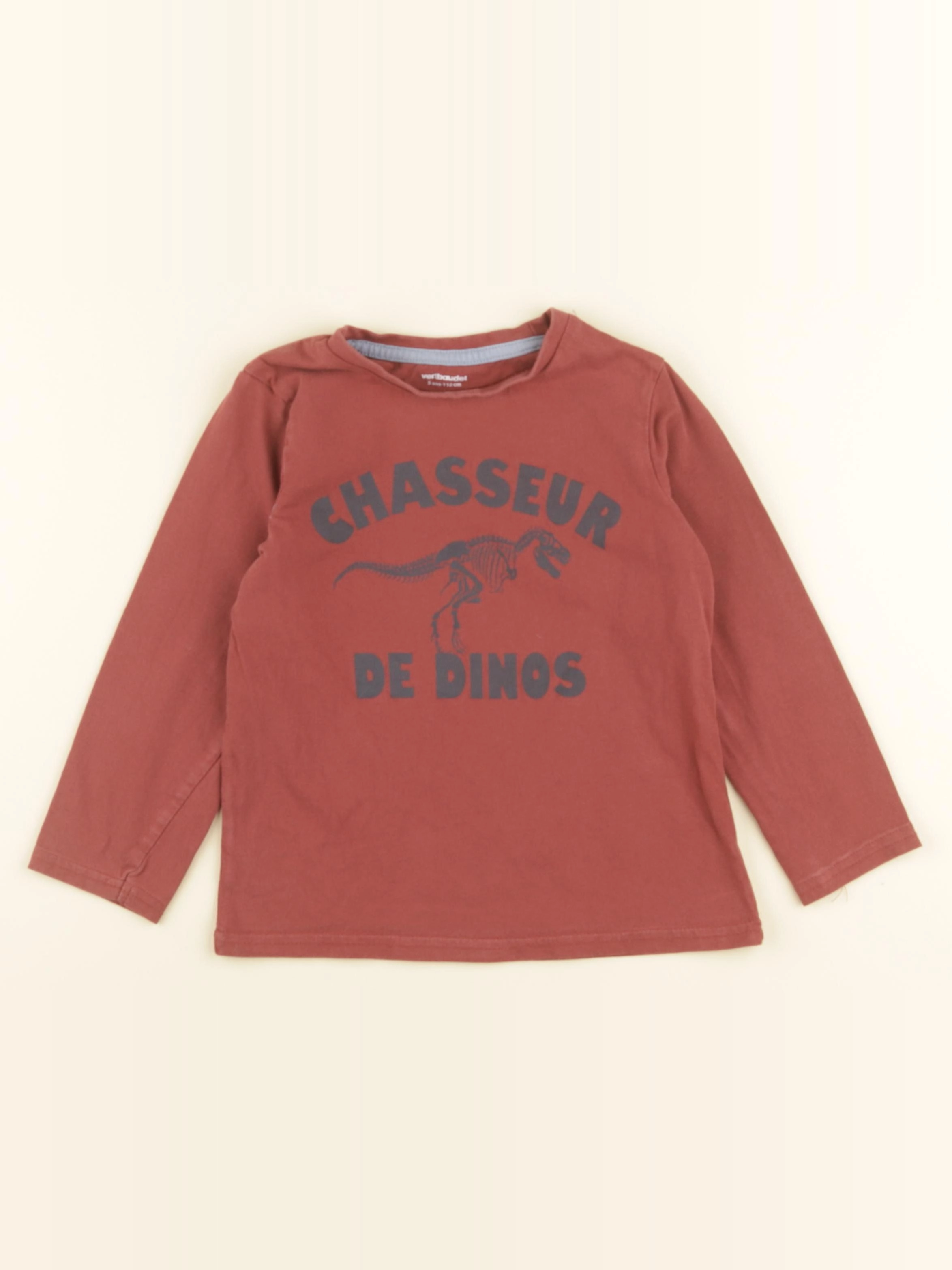 Vertbaudet - tee-shirt rouge - 5 ans