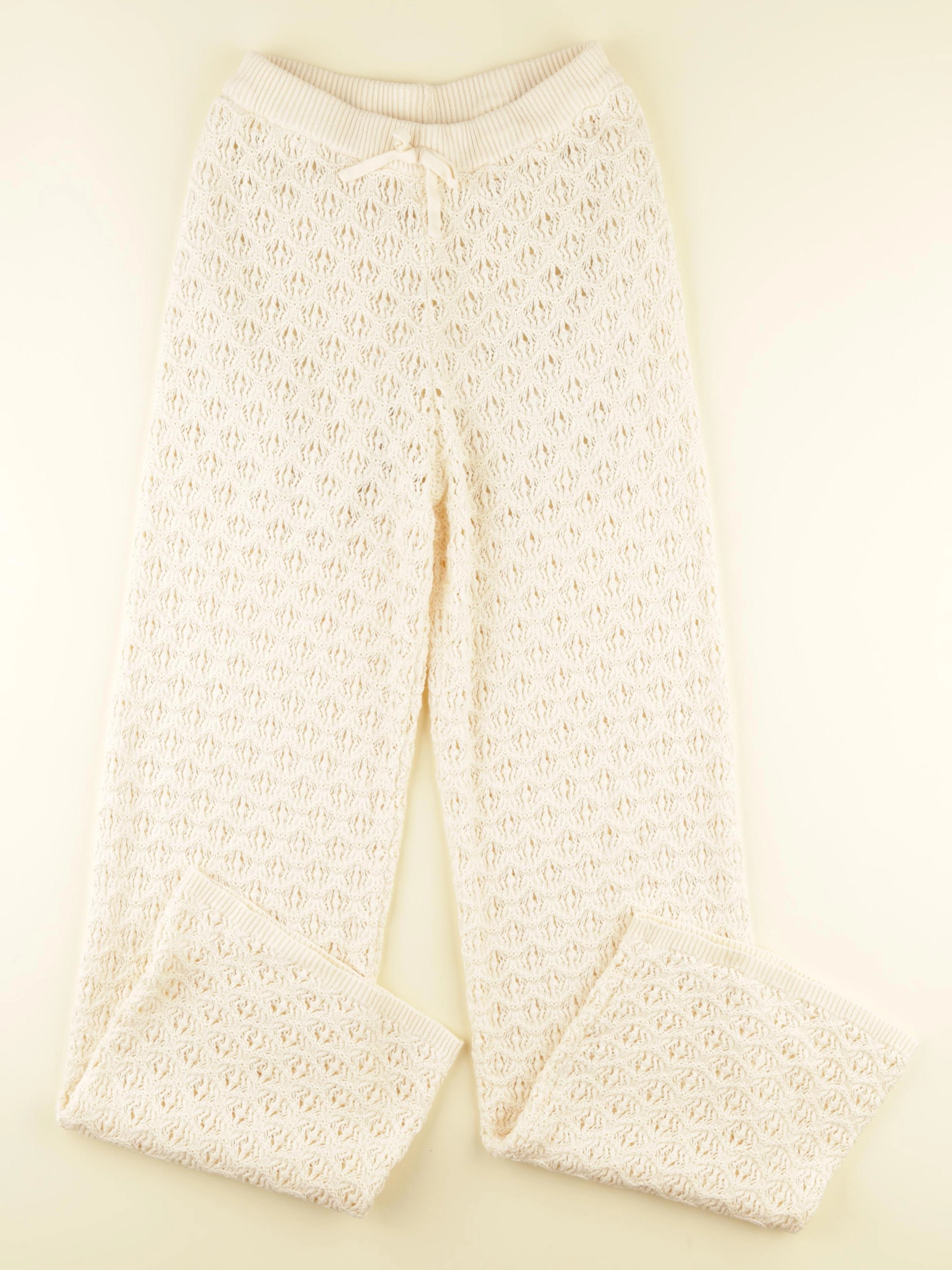 Vertbaudet - pantalon doublé beige - 12 ans