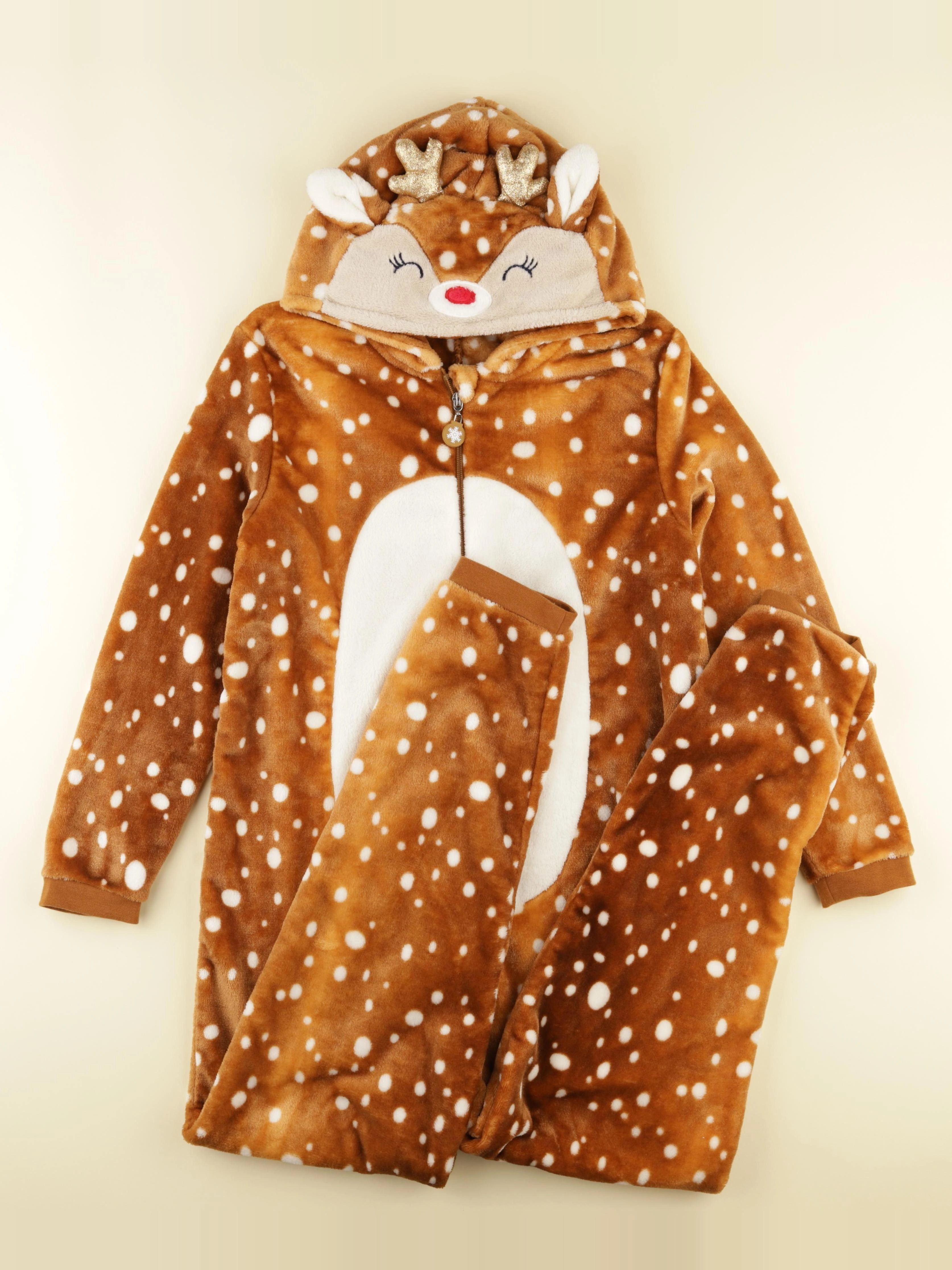 Vertbaudet - sur-pyjama marron - 14 ans