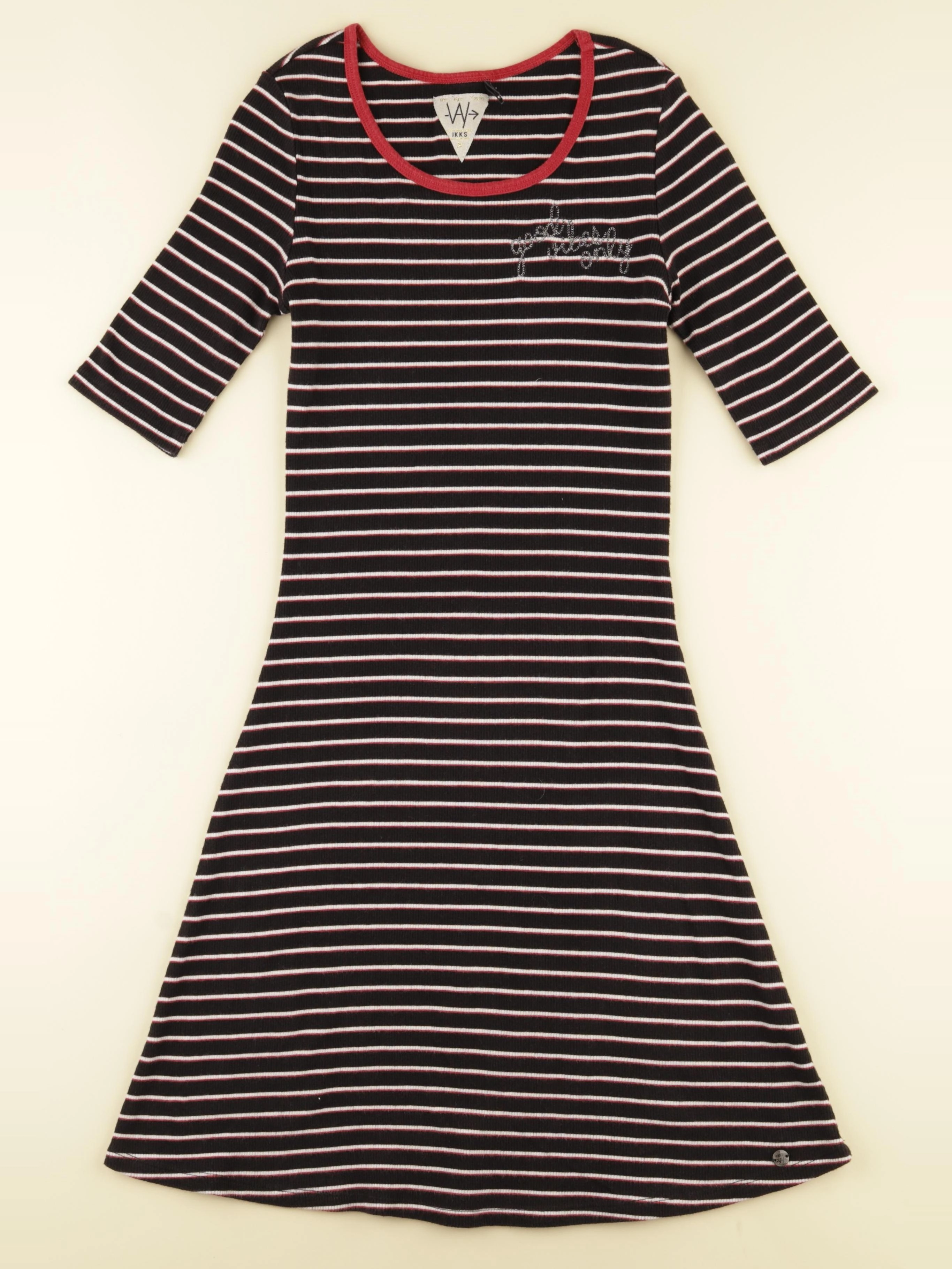 IKKS - robe noir, rouge - 14 ans