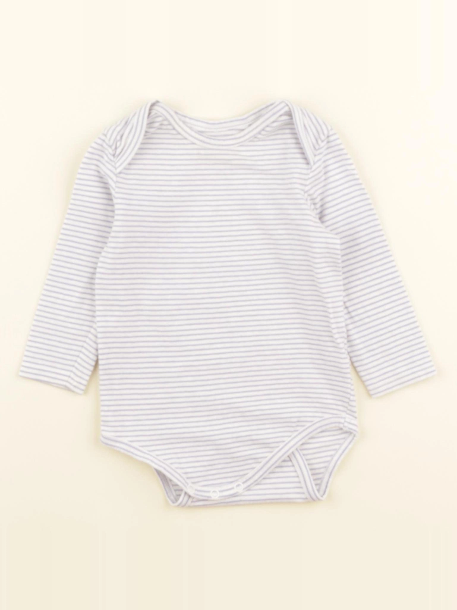 Tape à l'oeil - body blanc, bleu - 6 mois
