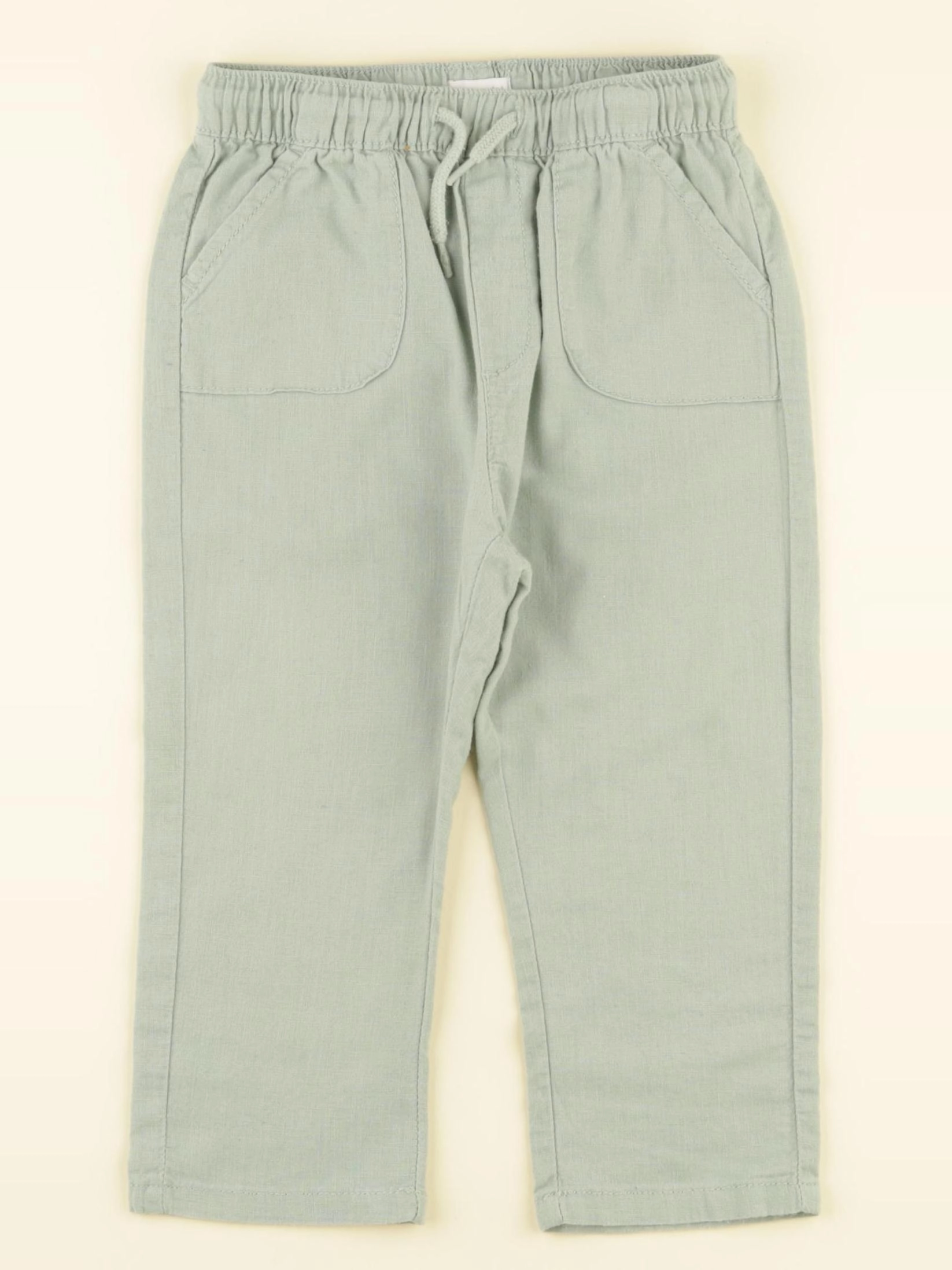 Vertbaudet - pantalon vert - 24 mois