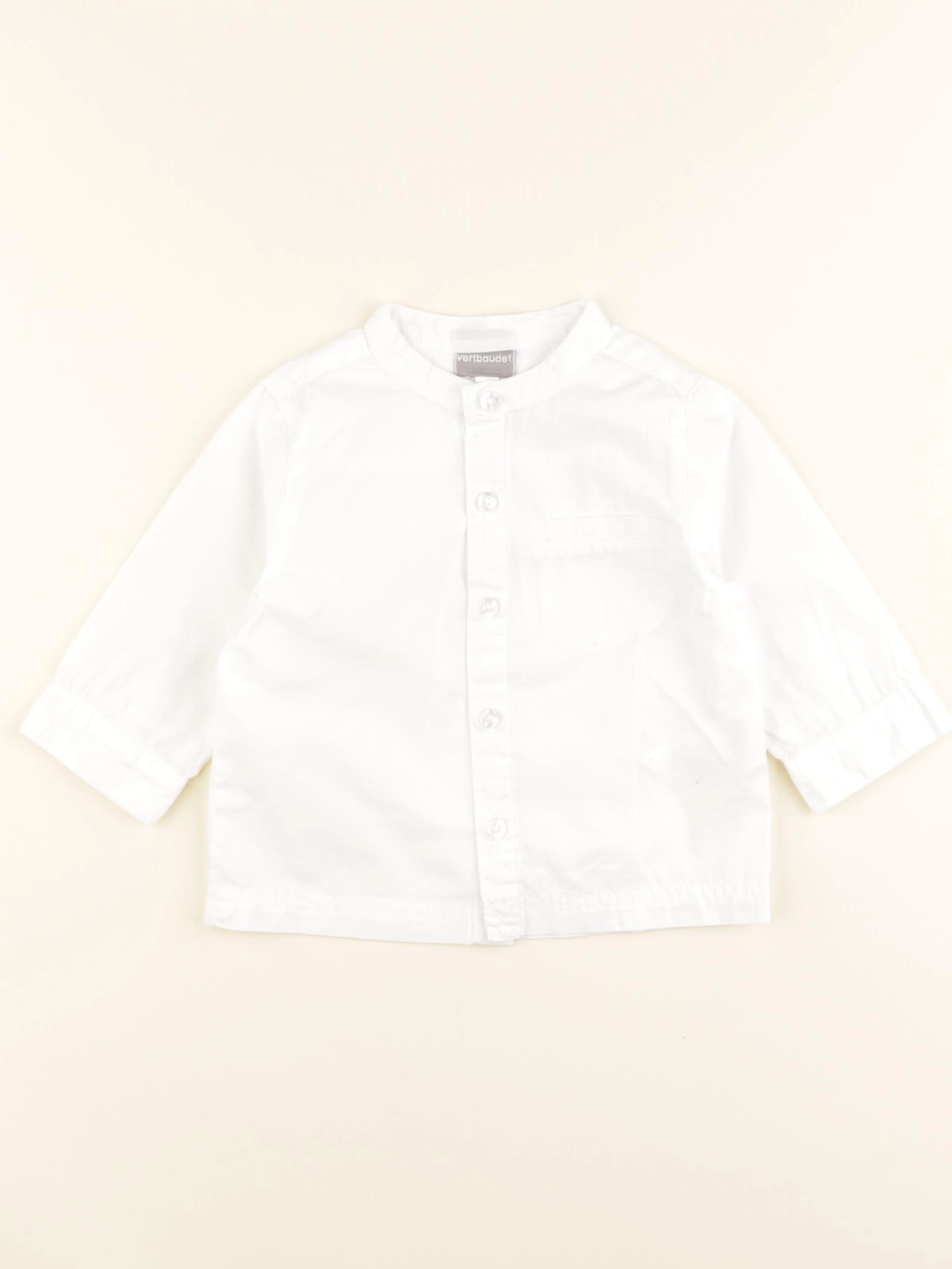 Vertbaudet - chemise blanc - 9 mois