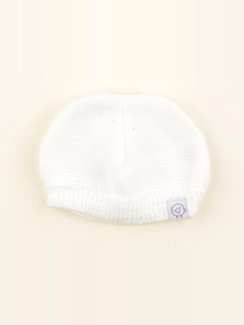 La manufacture de layette - bonnet de naissance blanc - 0/1 mois