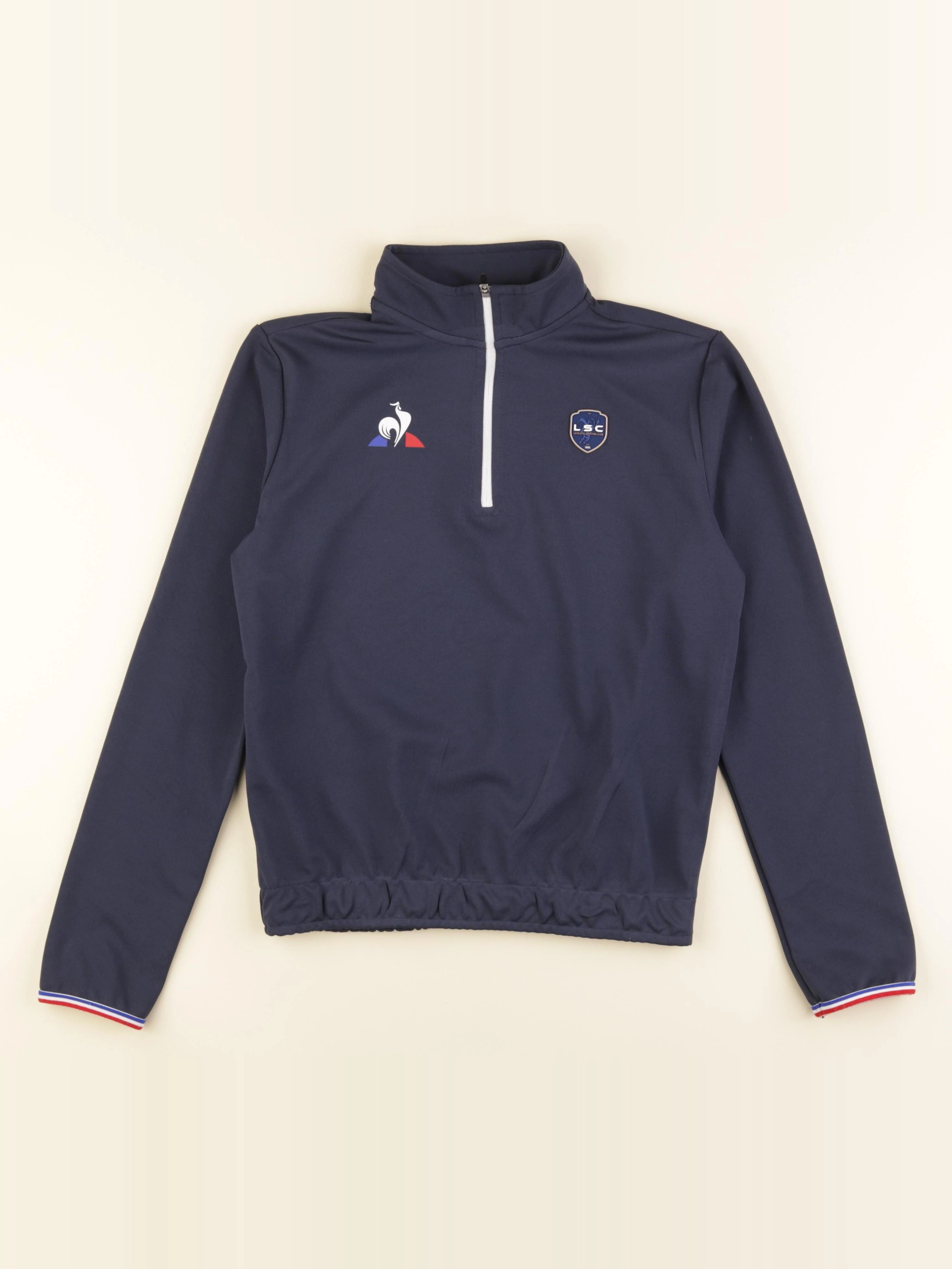 Le Coq Sportif - polo bleu - 12 ans