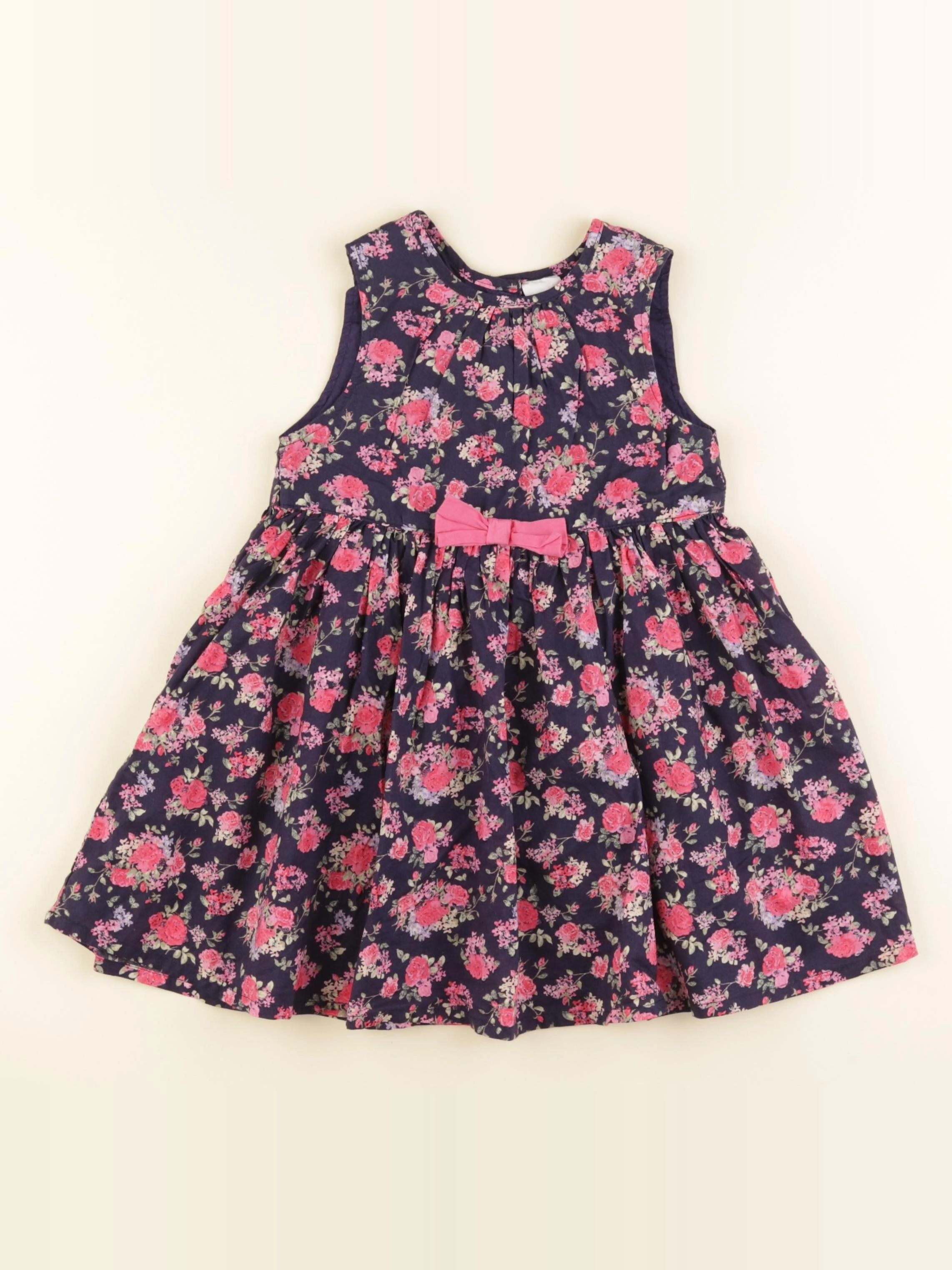 H&M - robe bleu, rose - 18/24 mois