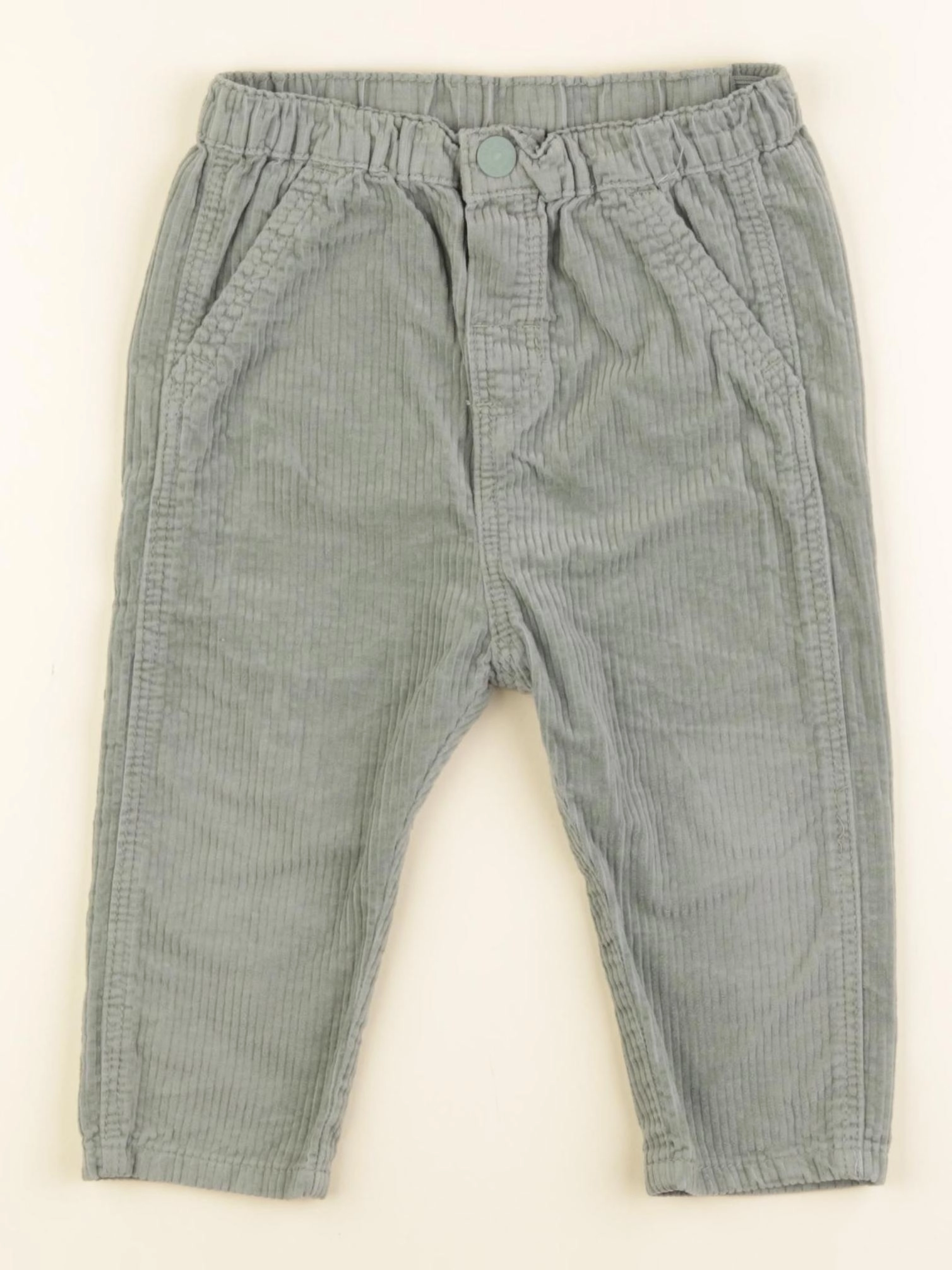 H&M - pantalon vert - 12/18 mois