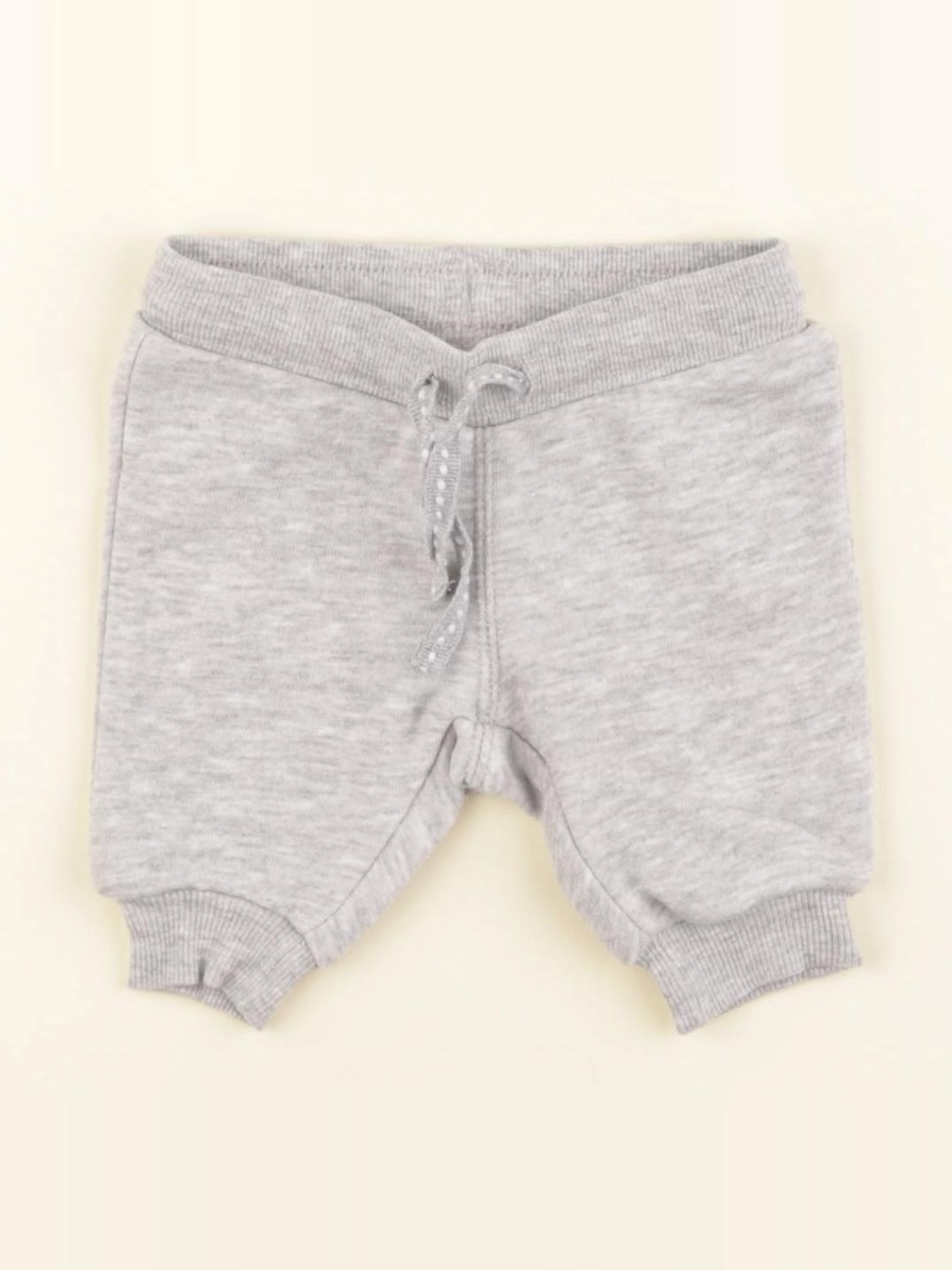 H&M - pantalon gris - 0/1 mois