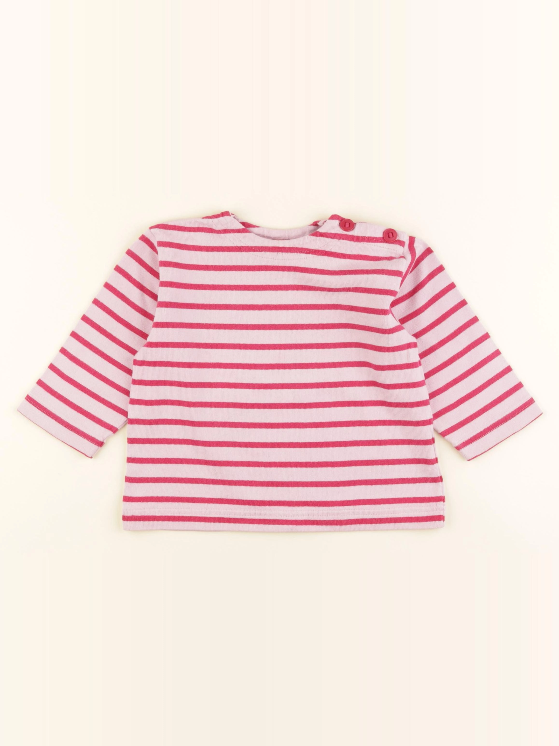 Petit Bateau - tee-shirt rose - 24 mois