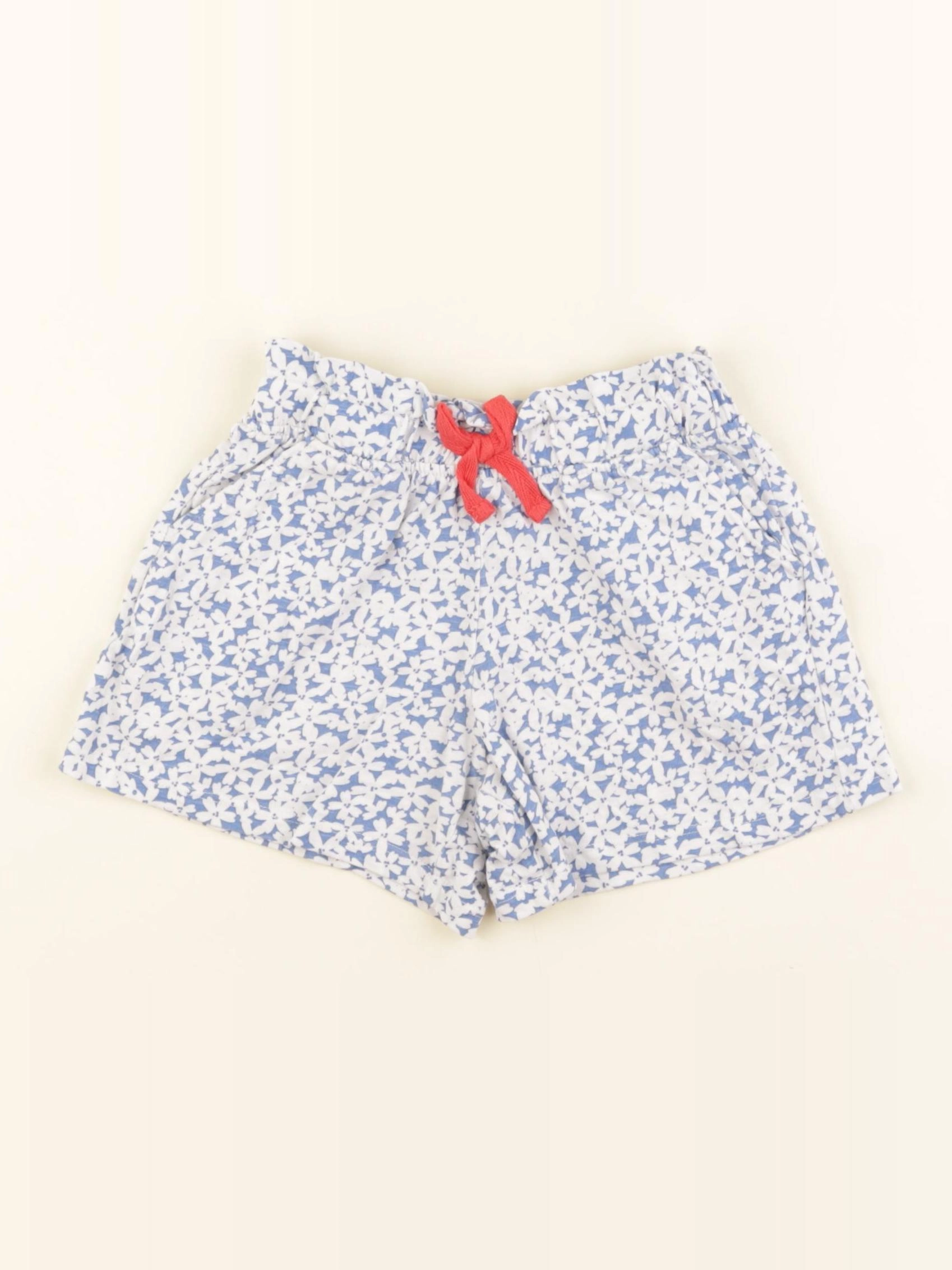 Okaidi - short blanc, bleu - 3 ans