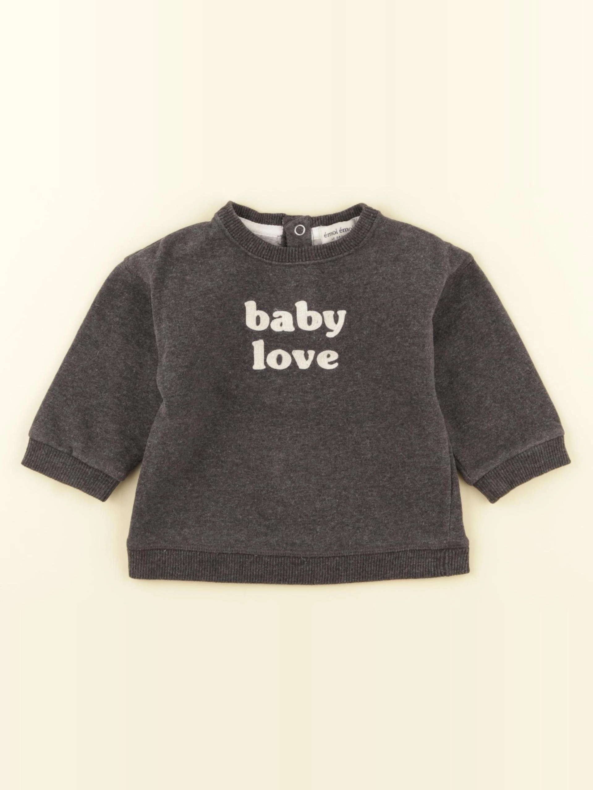 Emoi emoi - sweat gris - 6 mois