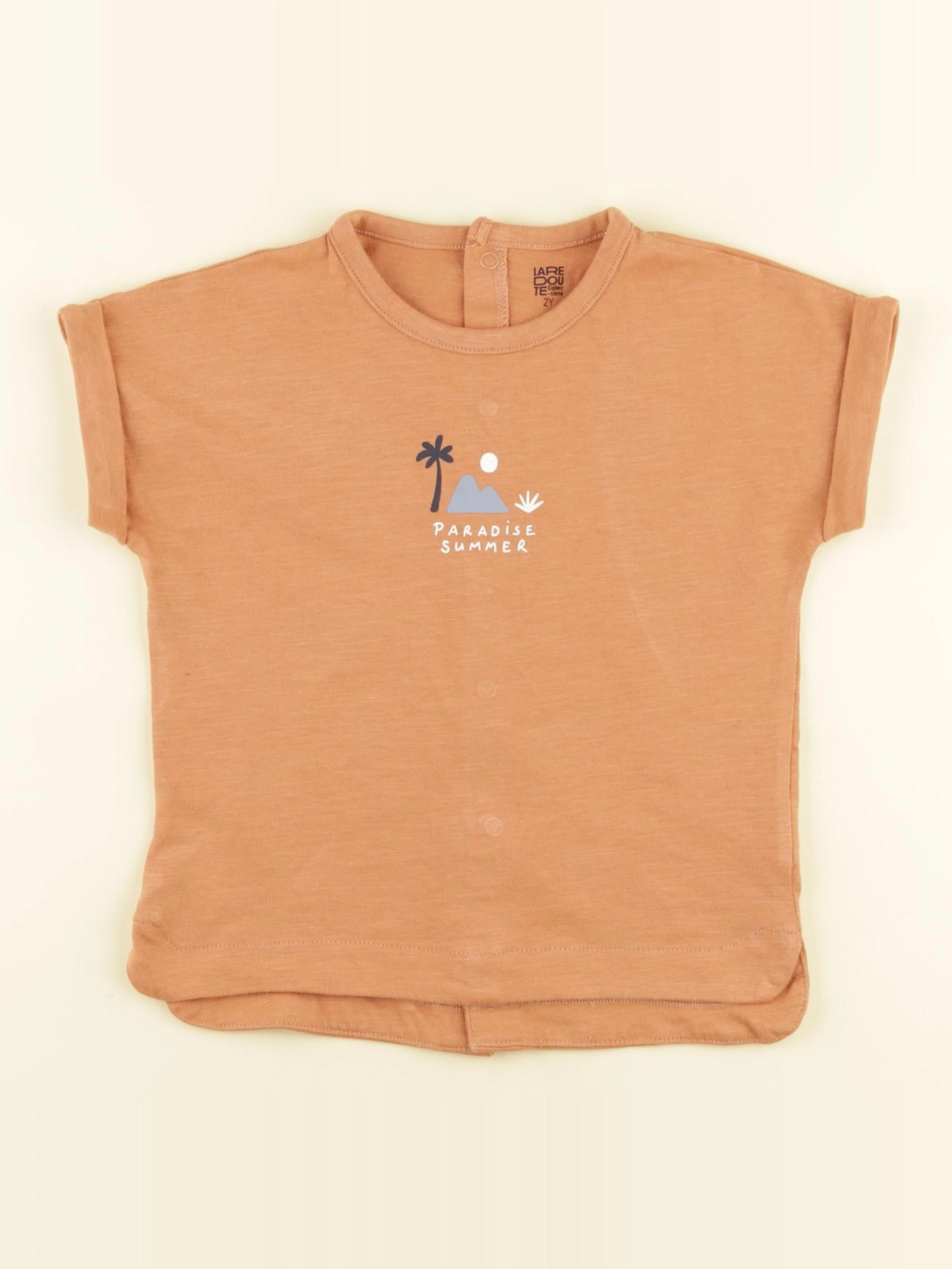 La Redoute - tee-shirt marron - 2 ans