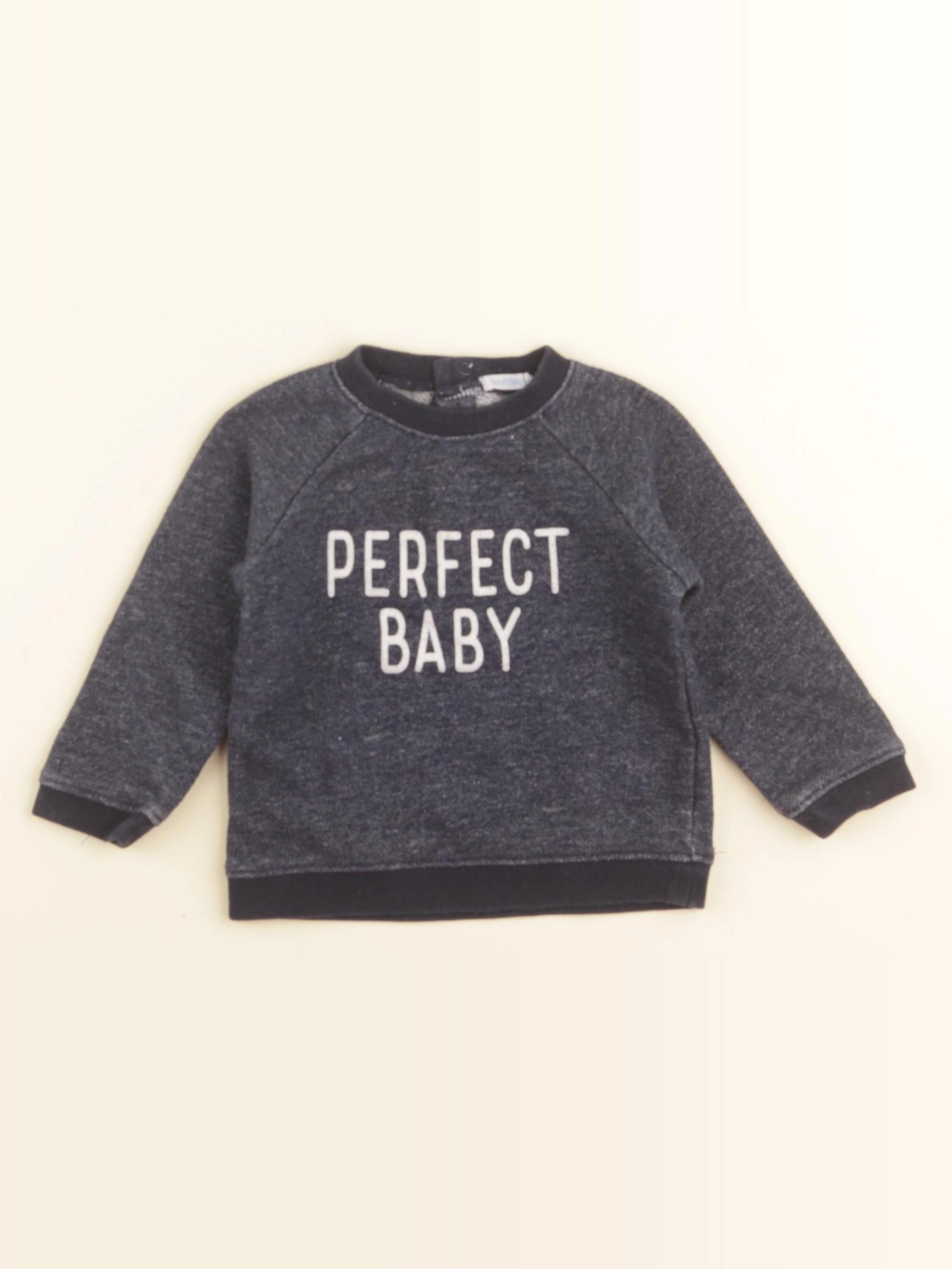 Boutchou - sweat bleu - 12 mois