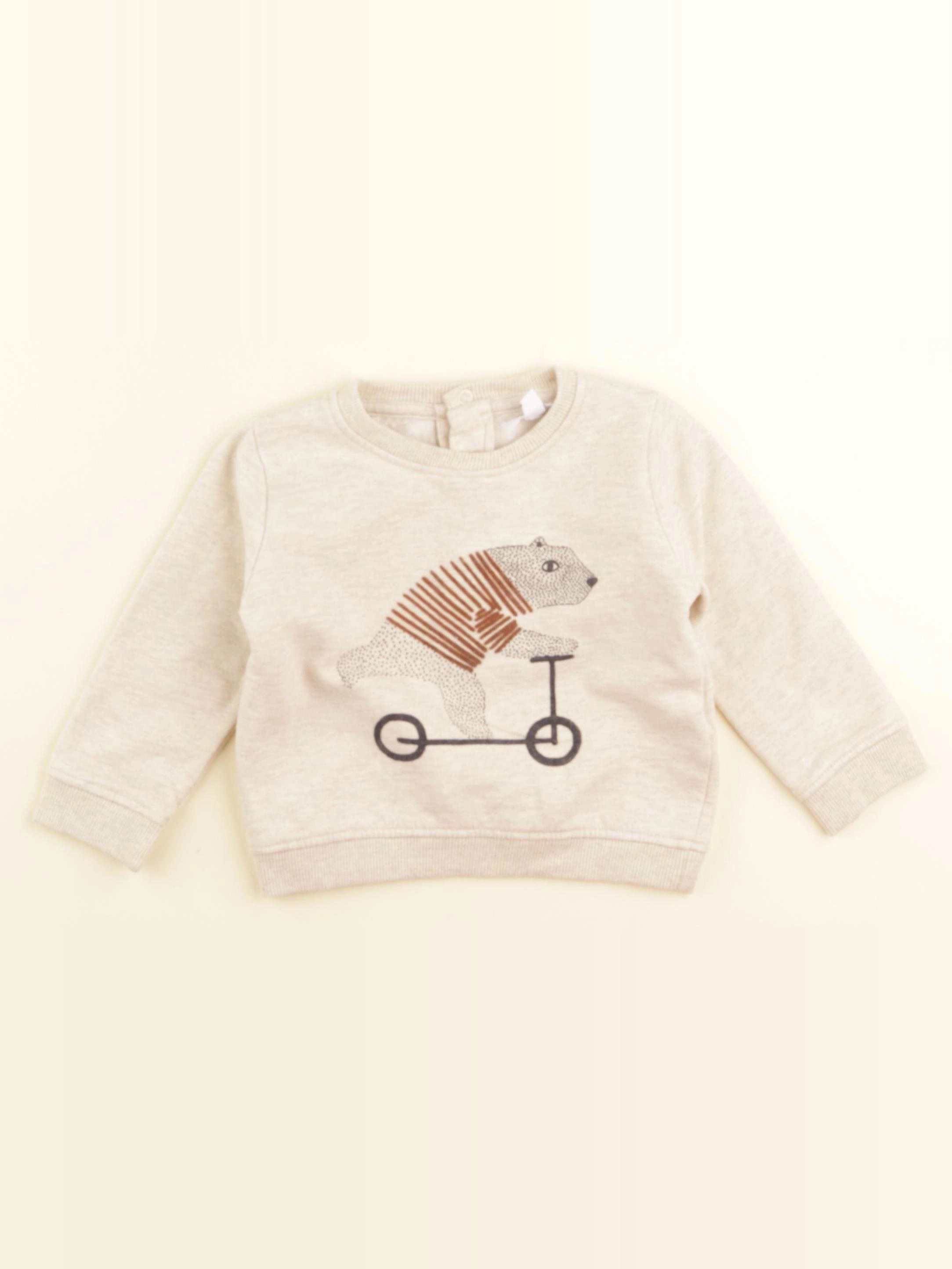 La Redoute - sweat beige - 12 mois